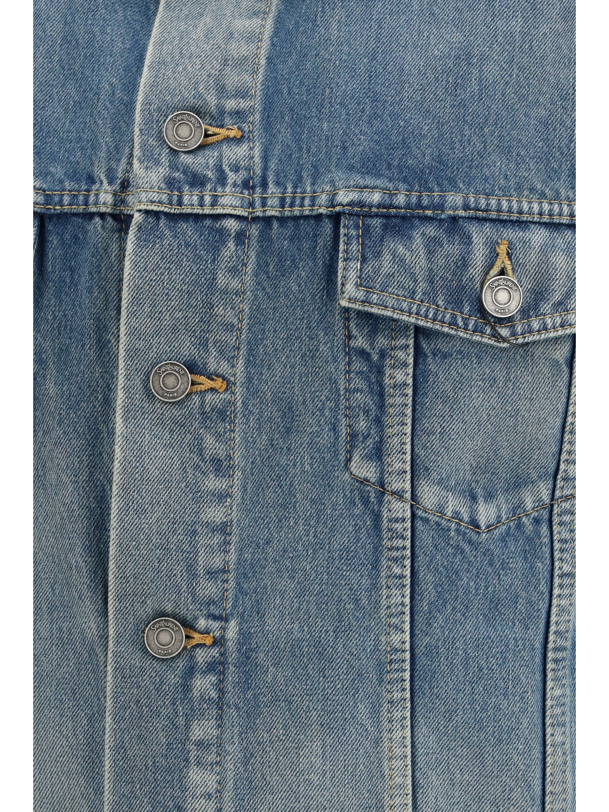 Saint Laurent Men Denim Trucker Jacket SAINT LAURENT