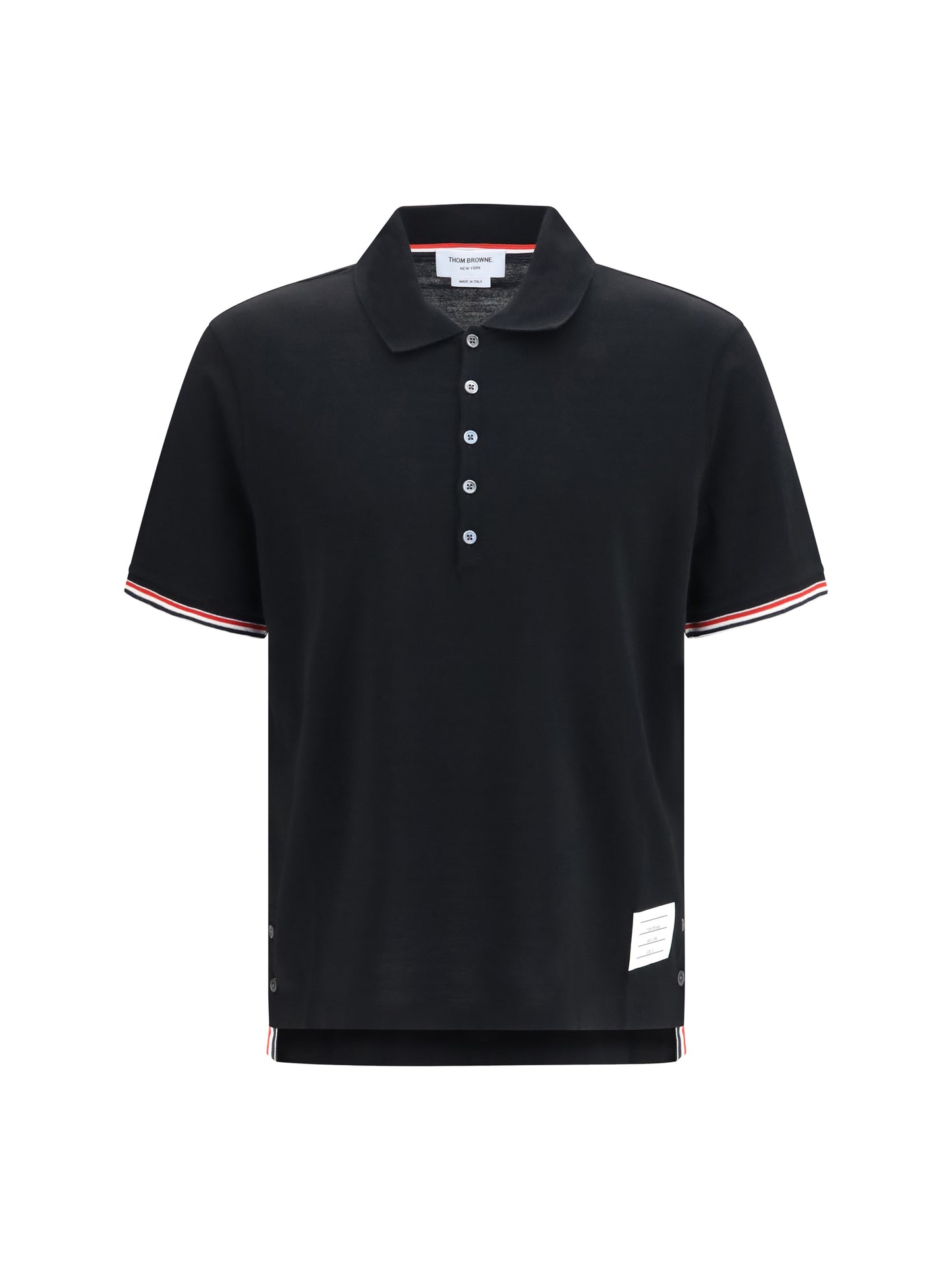 Thom Browne Men Rwb Striped Short-Sleeve Polo THOM BROWNE