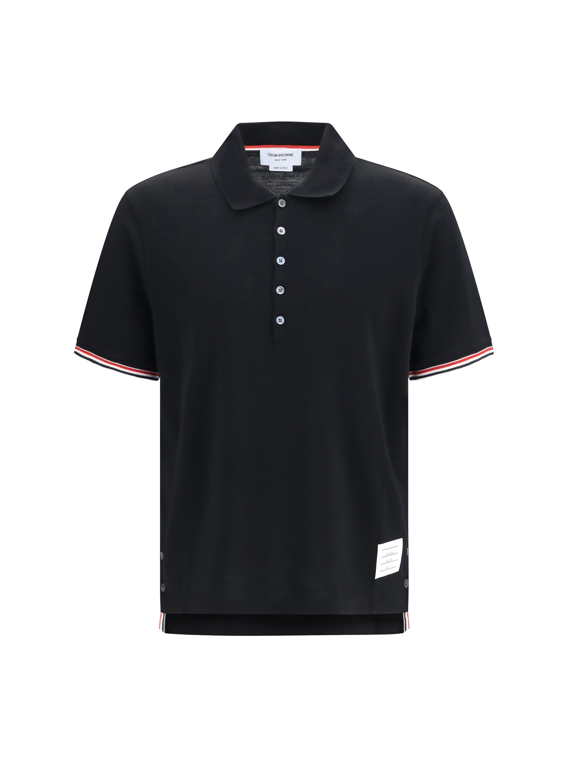 Thom Browne Men Rwb Striped Short-Sleeve Polo THOM BROWNE