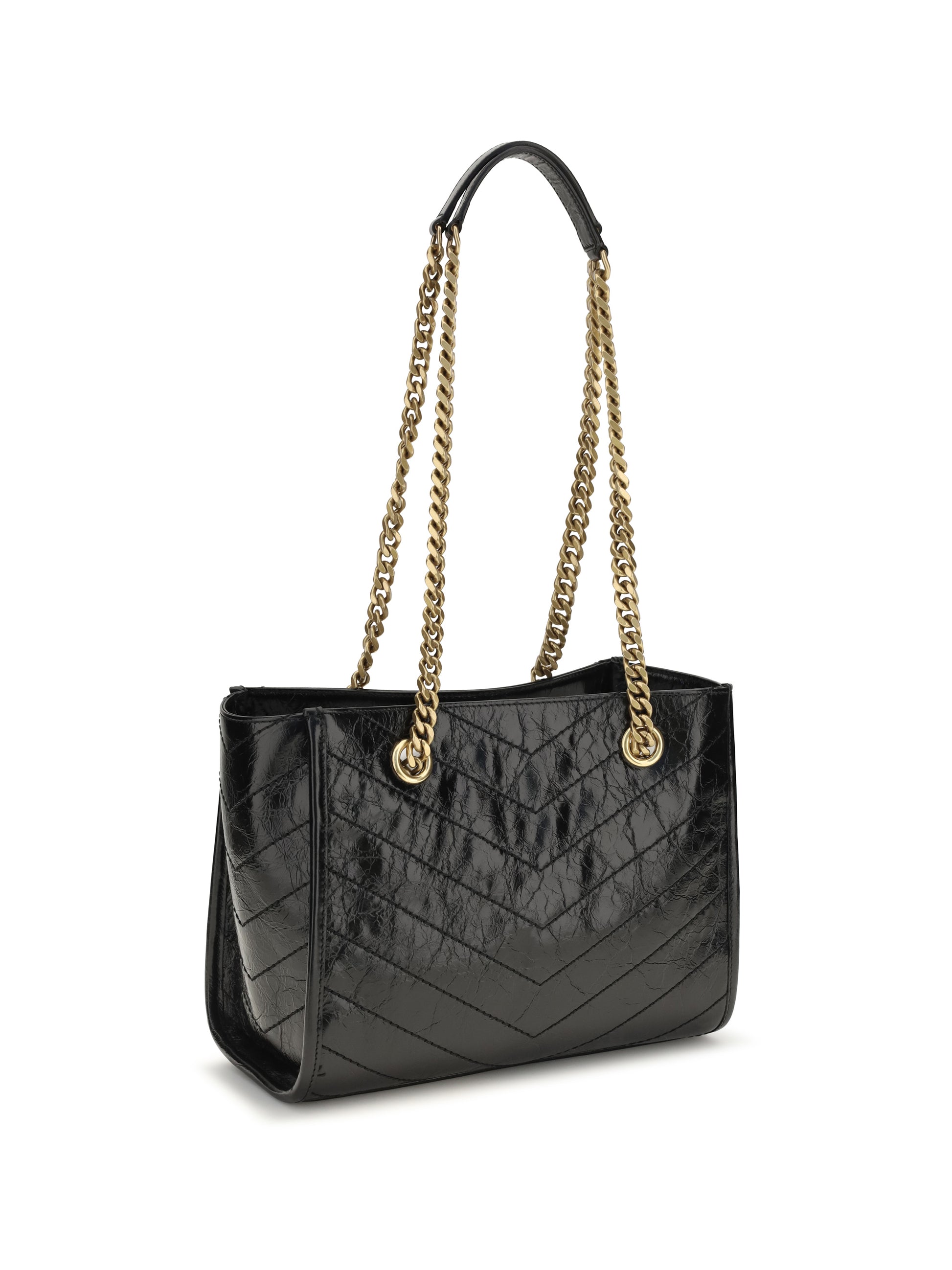 Saint Laurent Women Small Niki Leather Tote Bag SAINT LAURENT