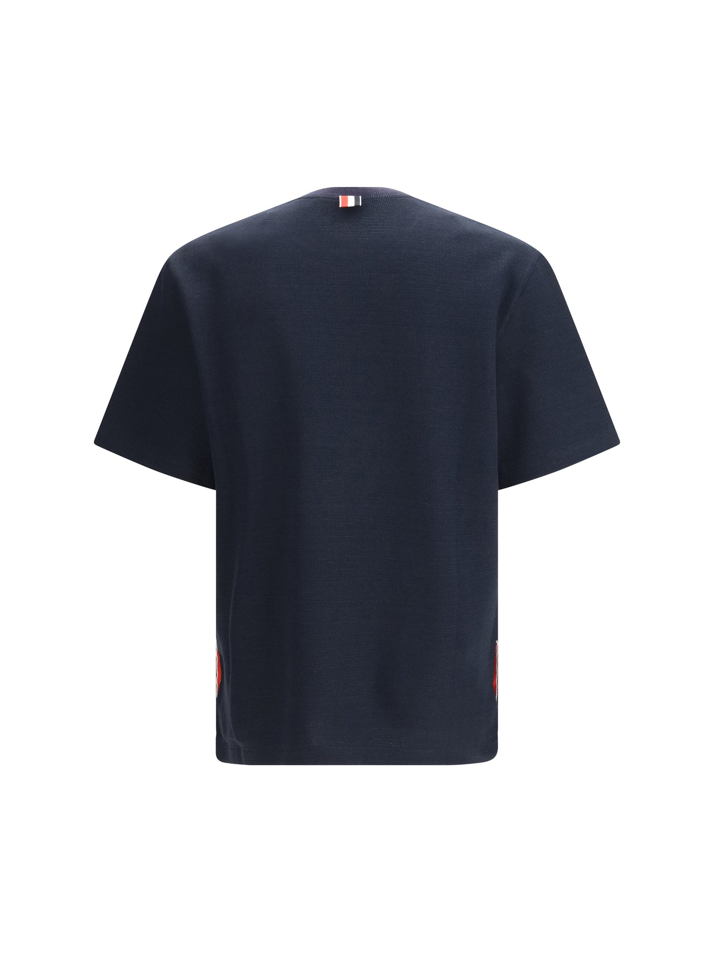 Thom Browne Men Short-Sleeve Cotton-Linen T-Shirt THOM BROWNE