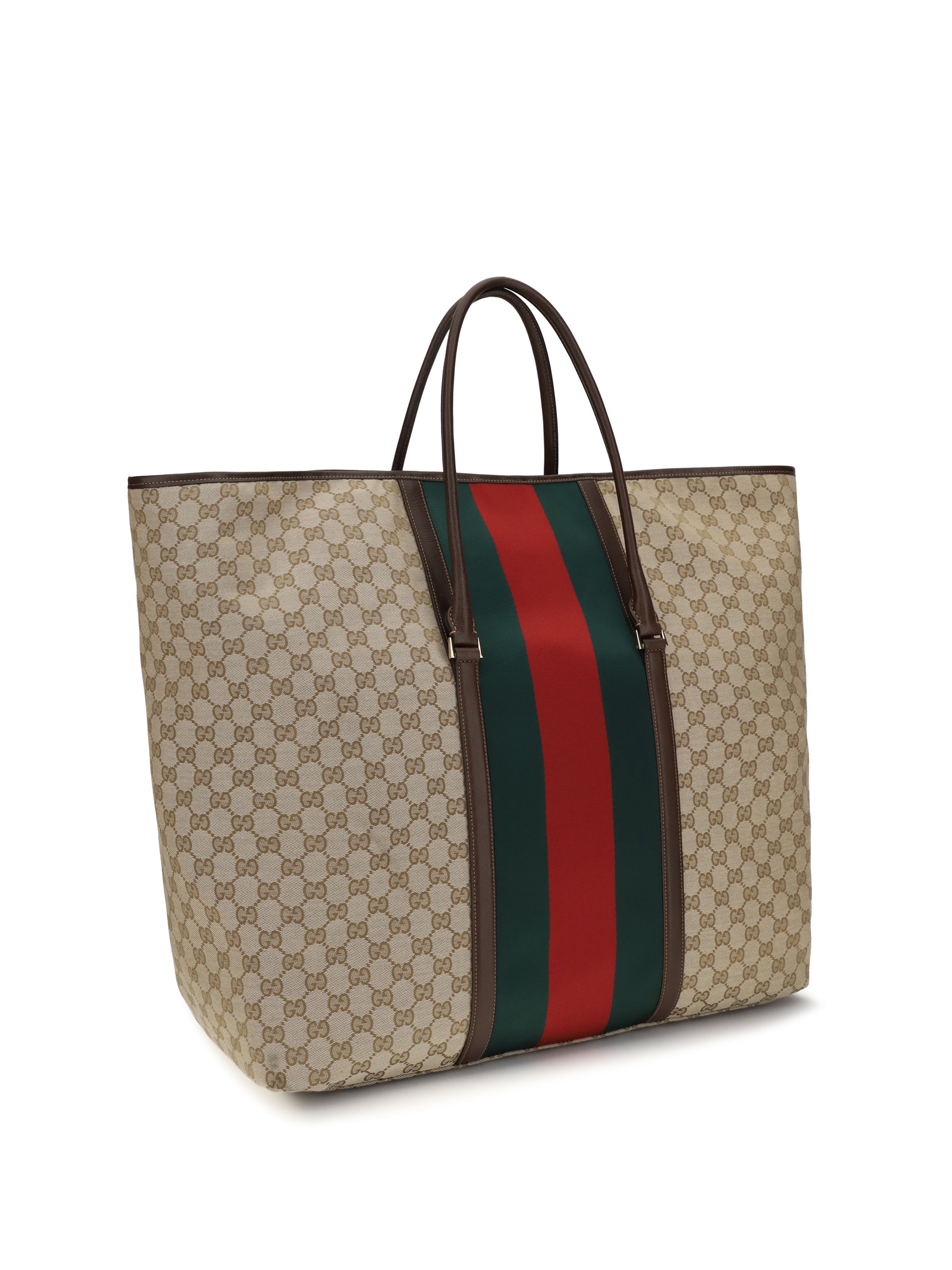 Gucci Women Gg Travel Bag With Web Stripe GUCCI