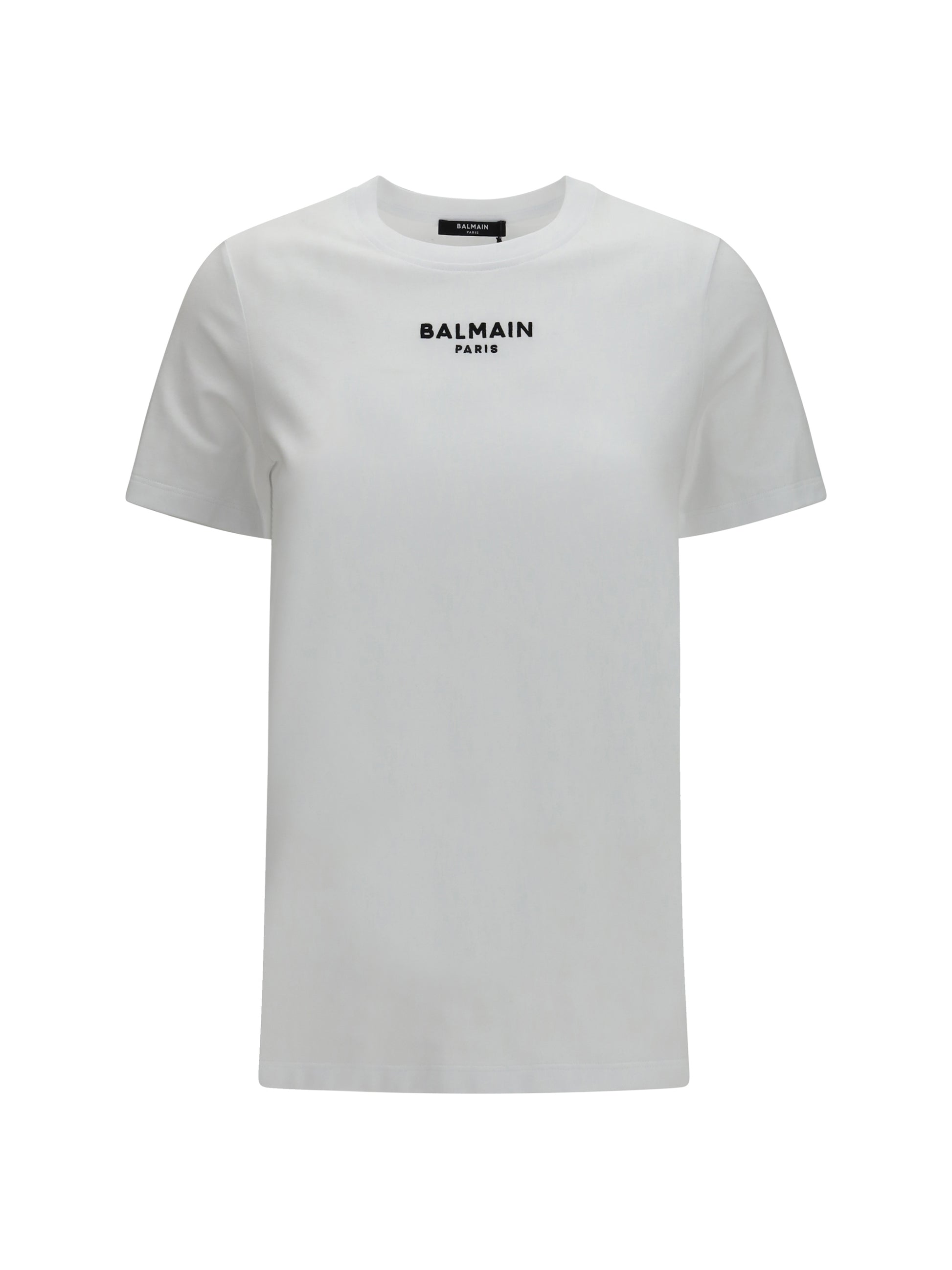 Balmain Women Cotton Logo T-Shirt BALMAIN