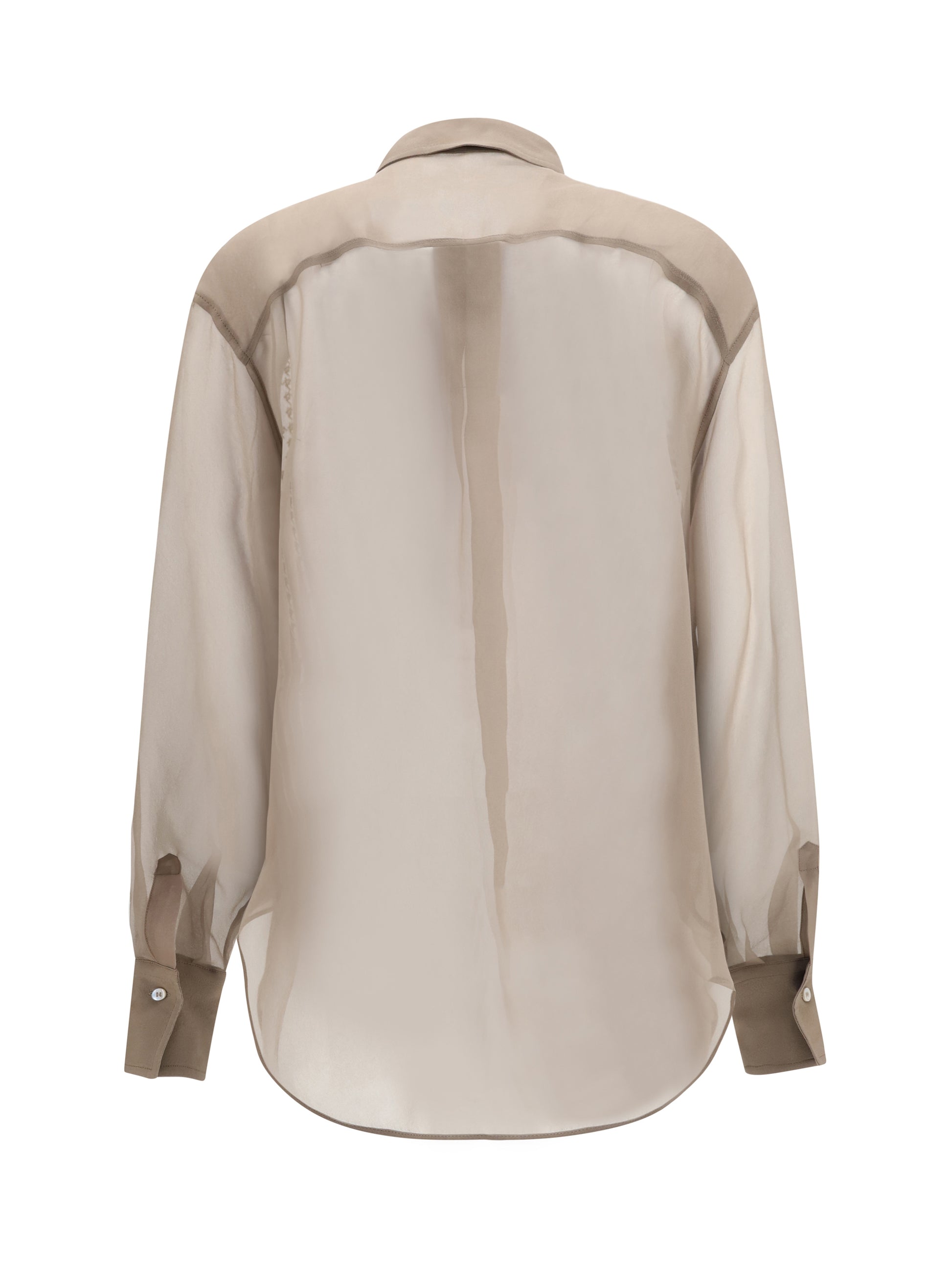 Brunello Cucinelli Women Sheer Checked Shirt BRUNELLO CUCINELLI