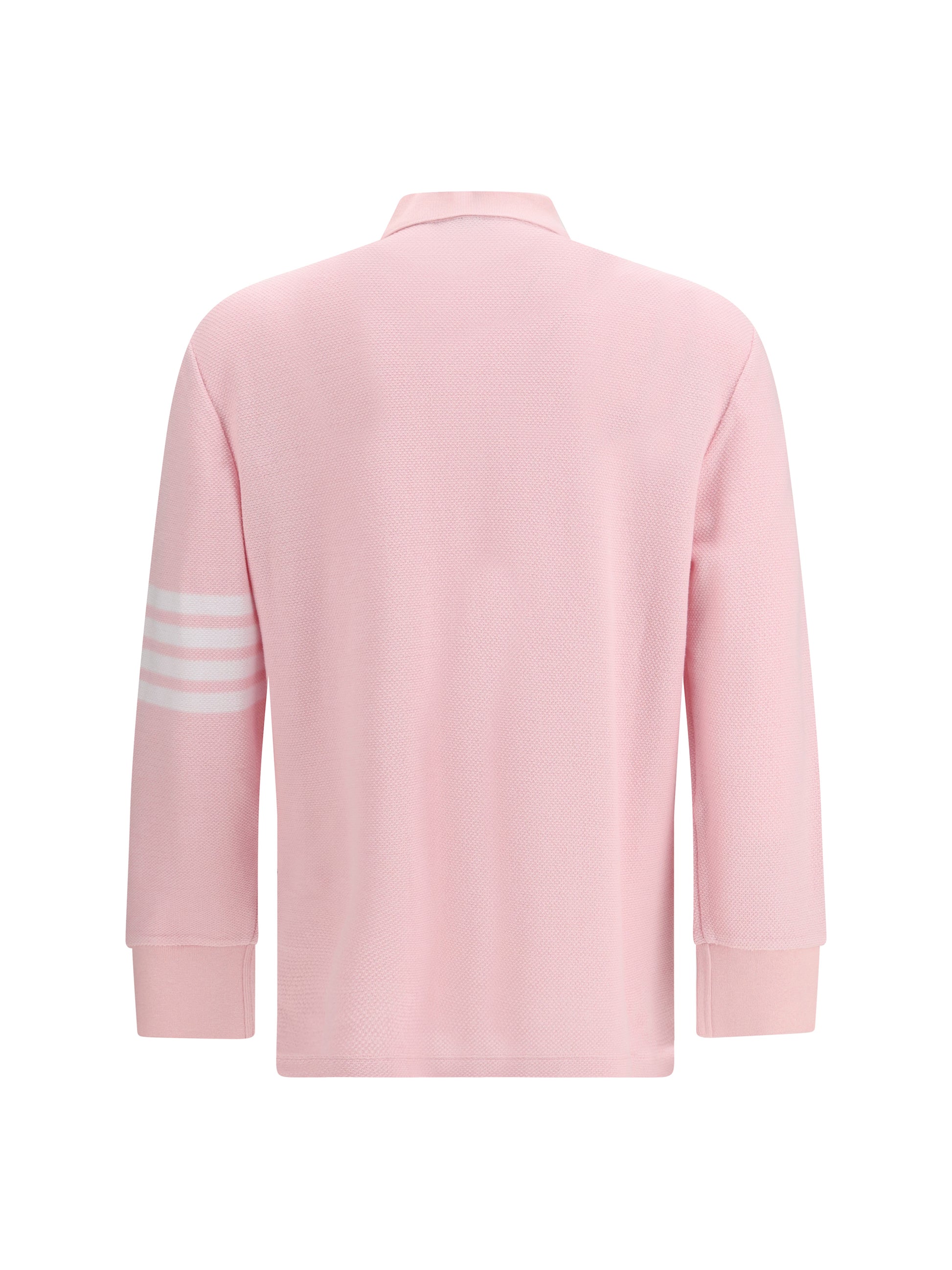 Thom Browne Men Piqué Long-Sleeve Polo THOM BROWNE