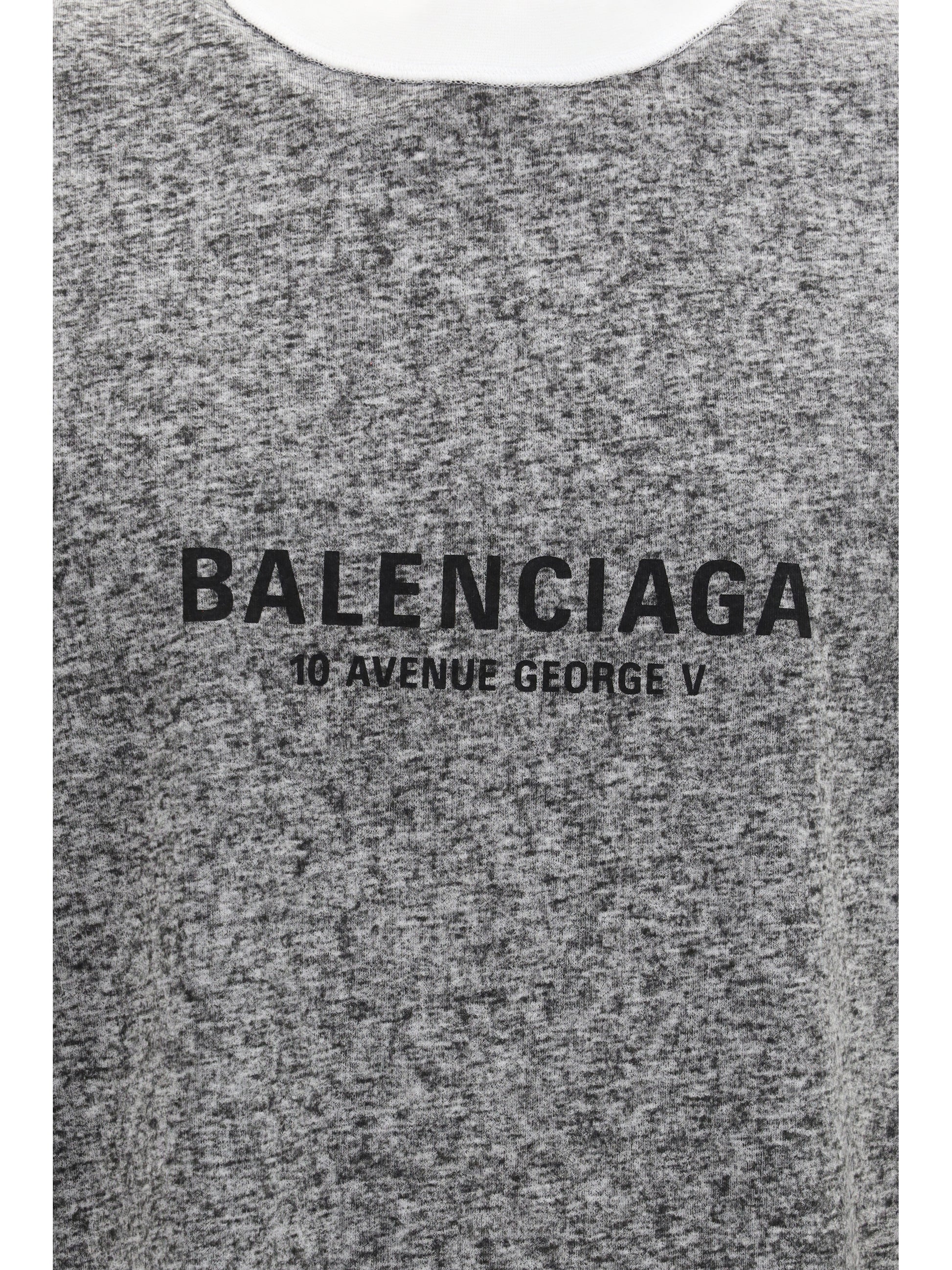 Balenciaga Men Oversized Mélange T-Shirt BALENCIAGA