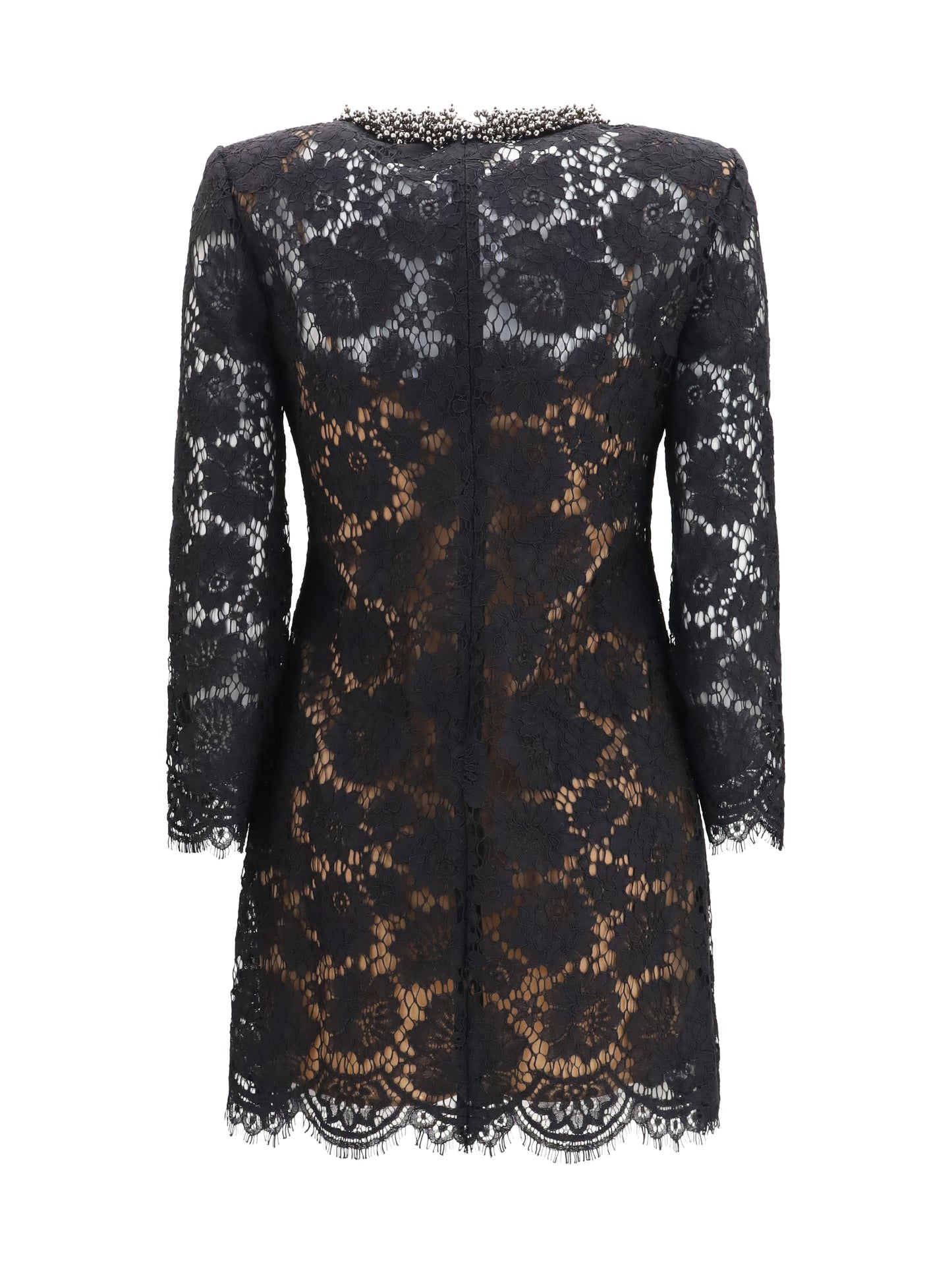 Self-Portrait Women Lace Long Sleeve Mini Dress SELF-PORTRAIT