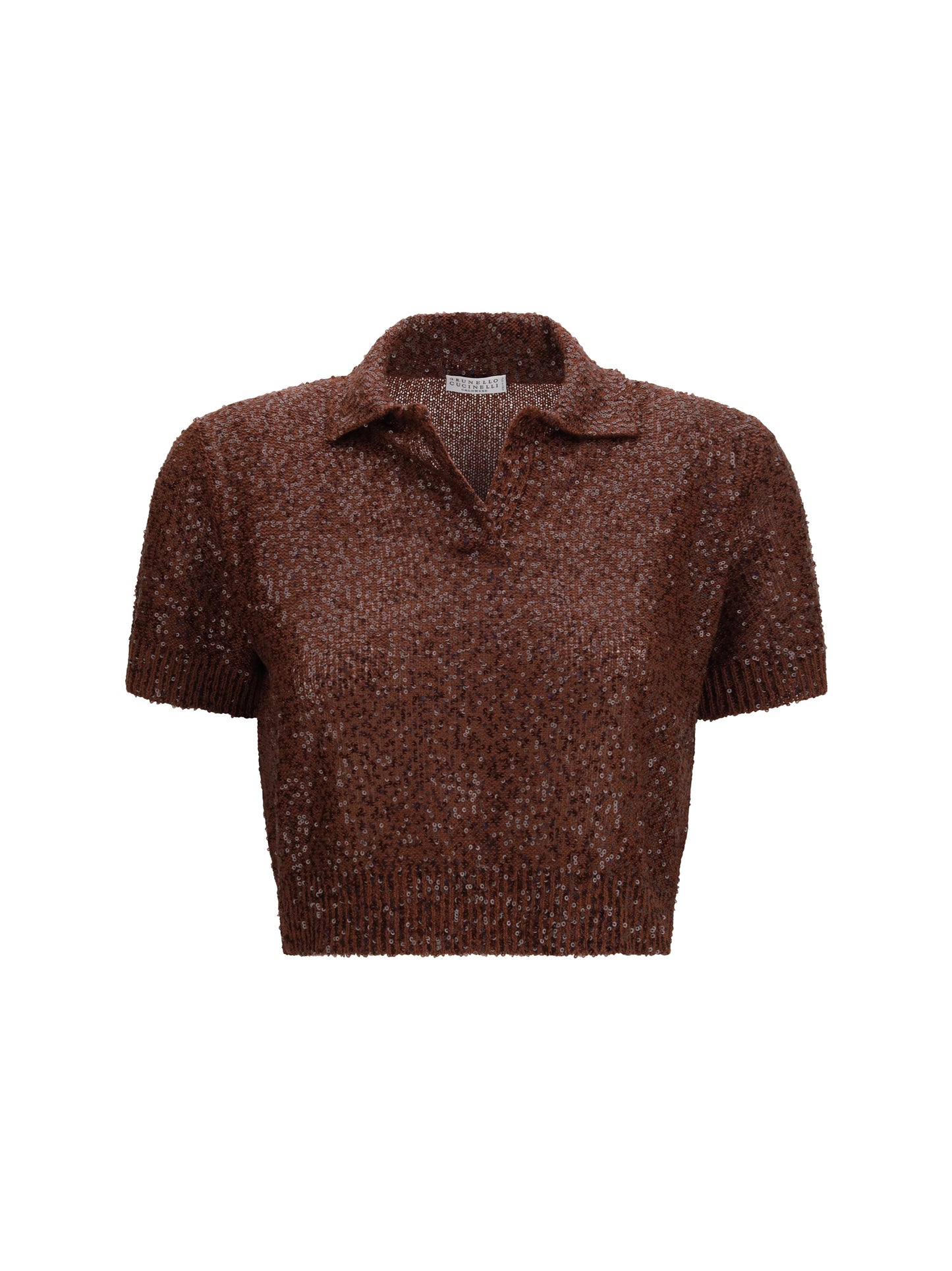 Brunello Cucinelli Women Linen, Cashmere And Silk Top With Sequins BRUNELLO CUCINELLI