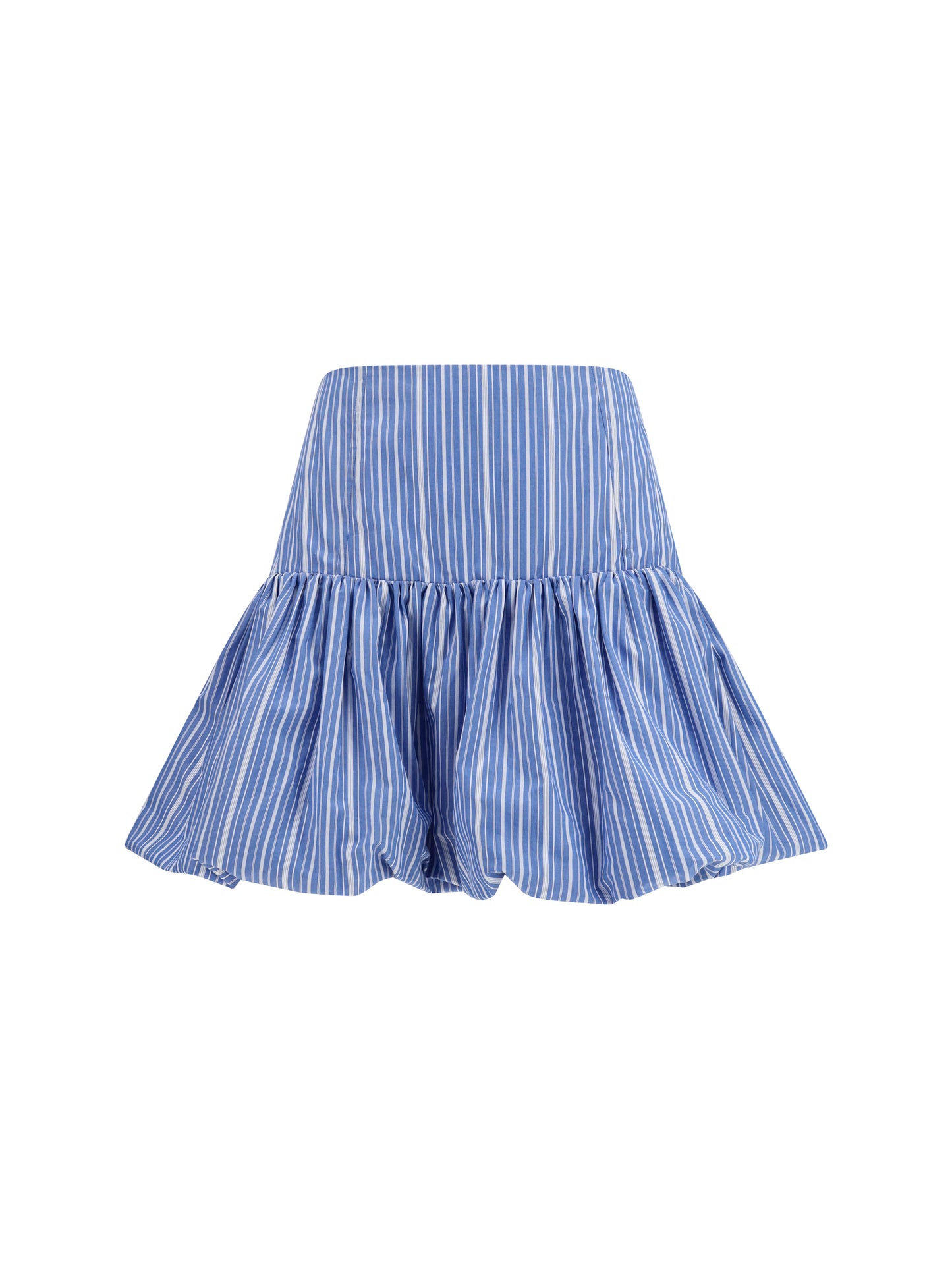 Ganni Women Striped Mini Balloon Skirt GANNI