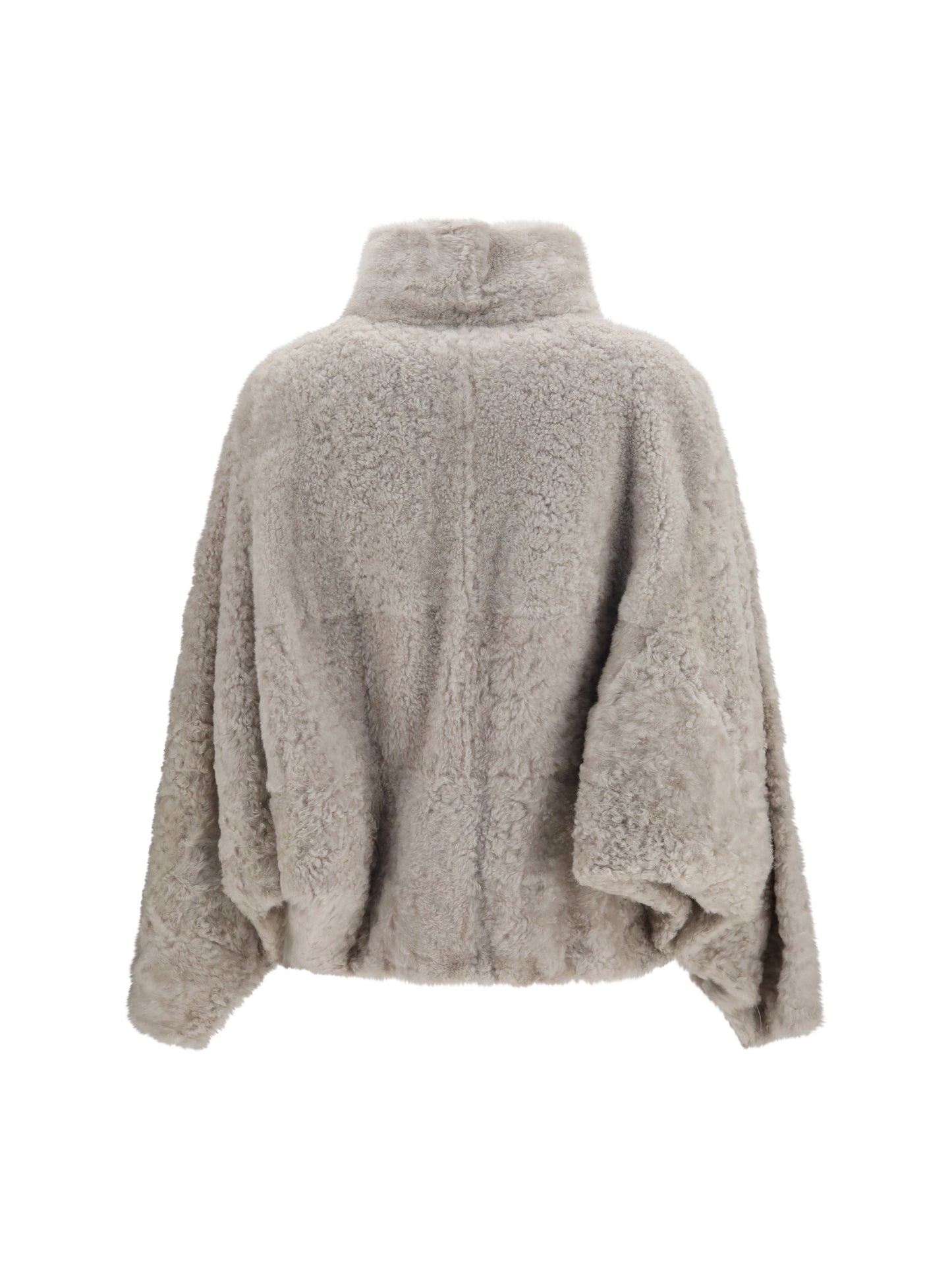 Brunello Cucinelli Women High-Neck Shearling Jacket BRUNELLO CUCINELLI