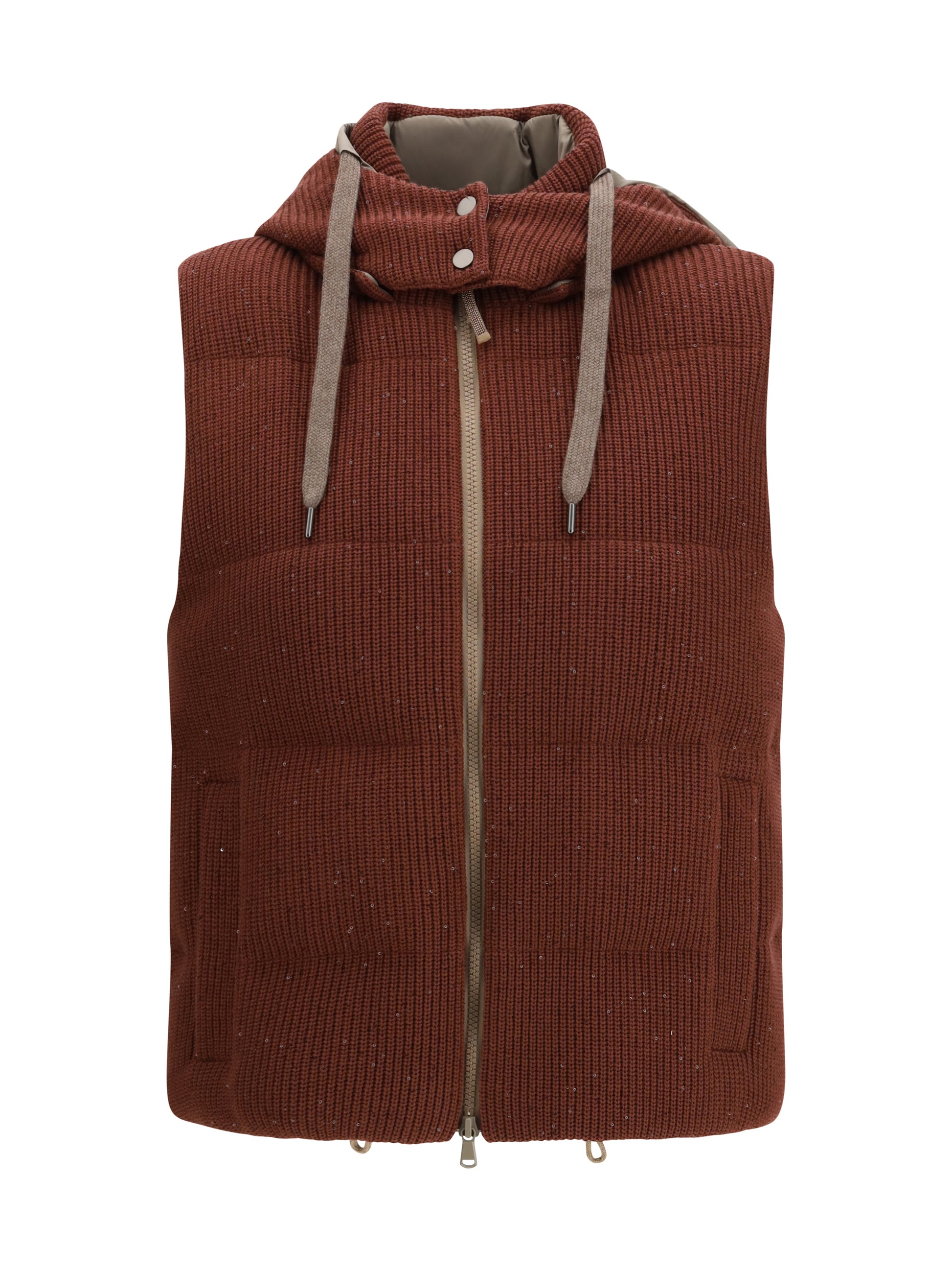 Brunello Cucinelli Women Hooded Down Vest BRUNELLO CUCINELLI