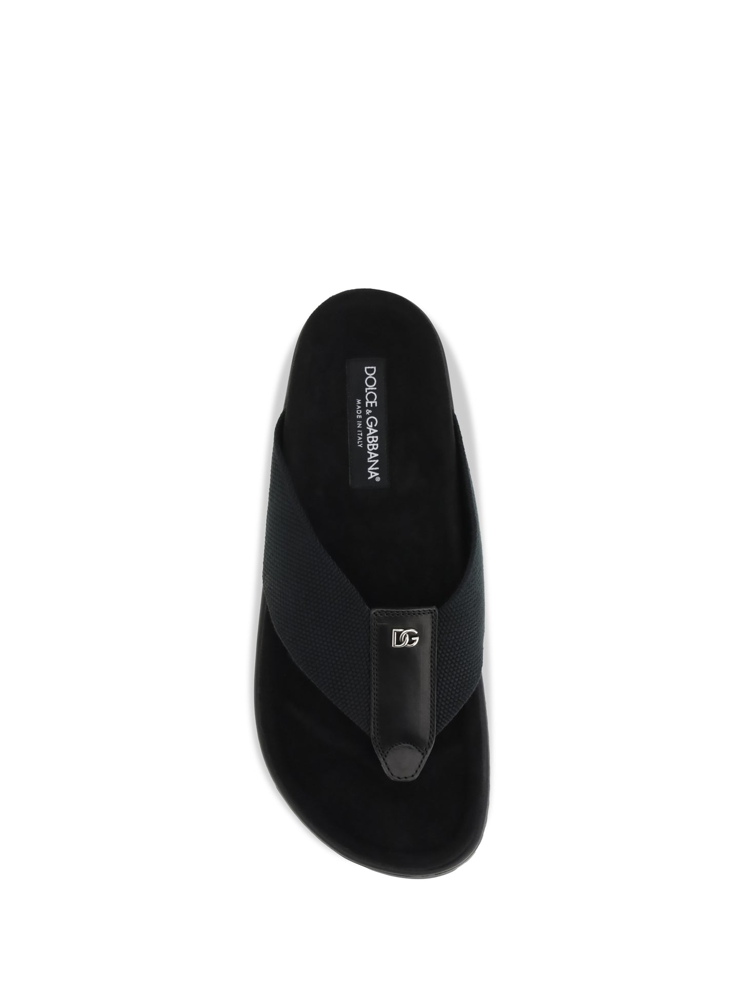 Dolce & Gabbana Men Logo Thong Sandals