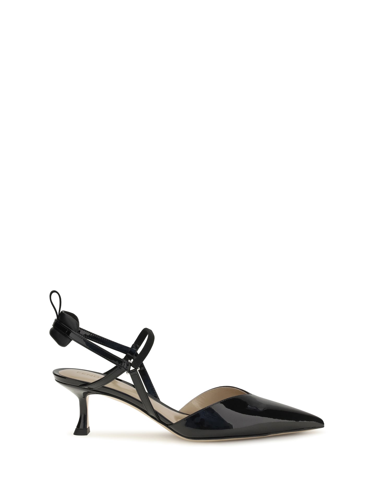 Fendi Women Patent Leather Colibrì Slingback Pumps FENDI
