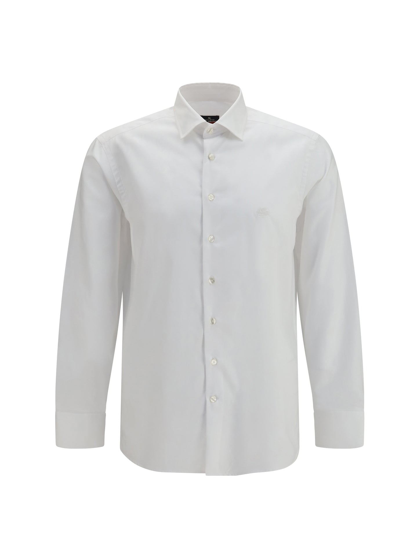 Etro Men Roma Cotton Shirt With Pegaso Logo ETRO
