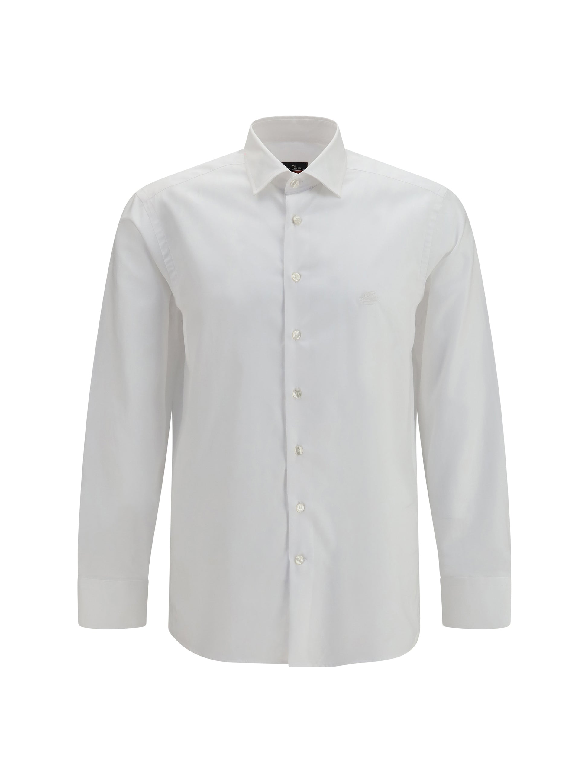 Etro Men Roma Cotton Shirt With Pegaso Logo ETRO