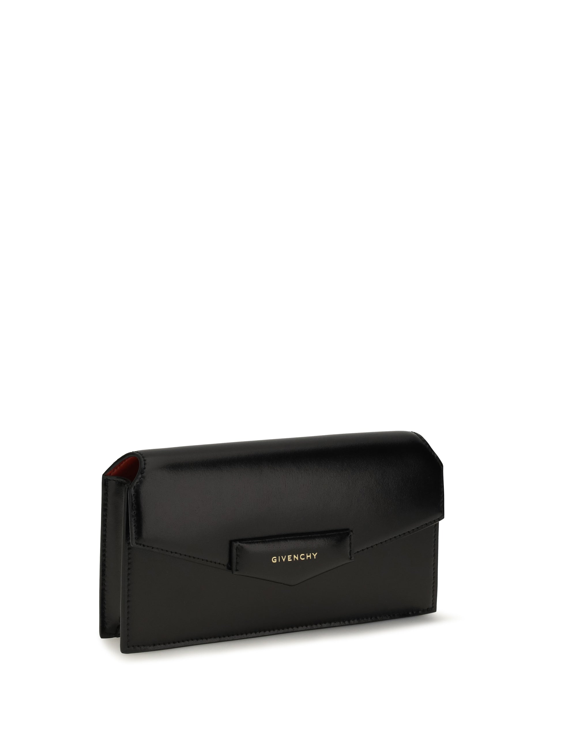 Givenchy Women Antigona Box Leather Pouch With Chain GIVENCHY