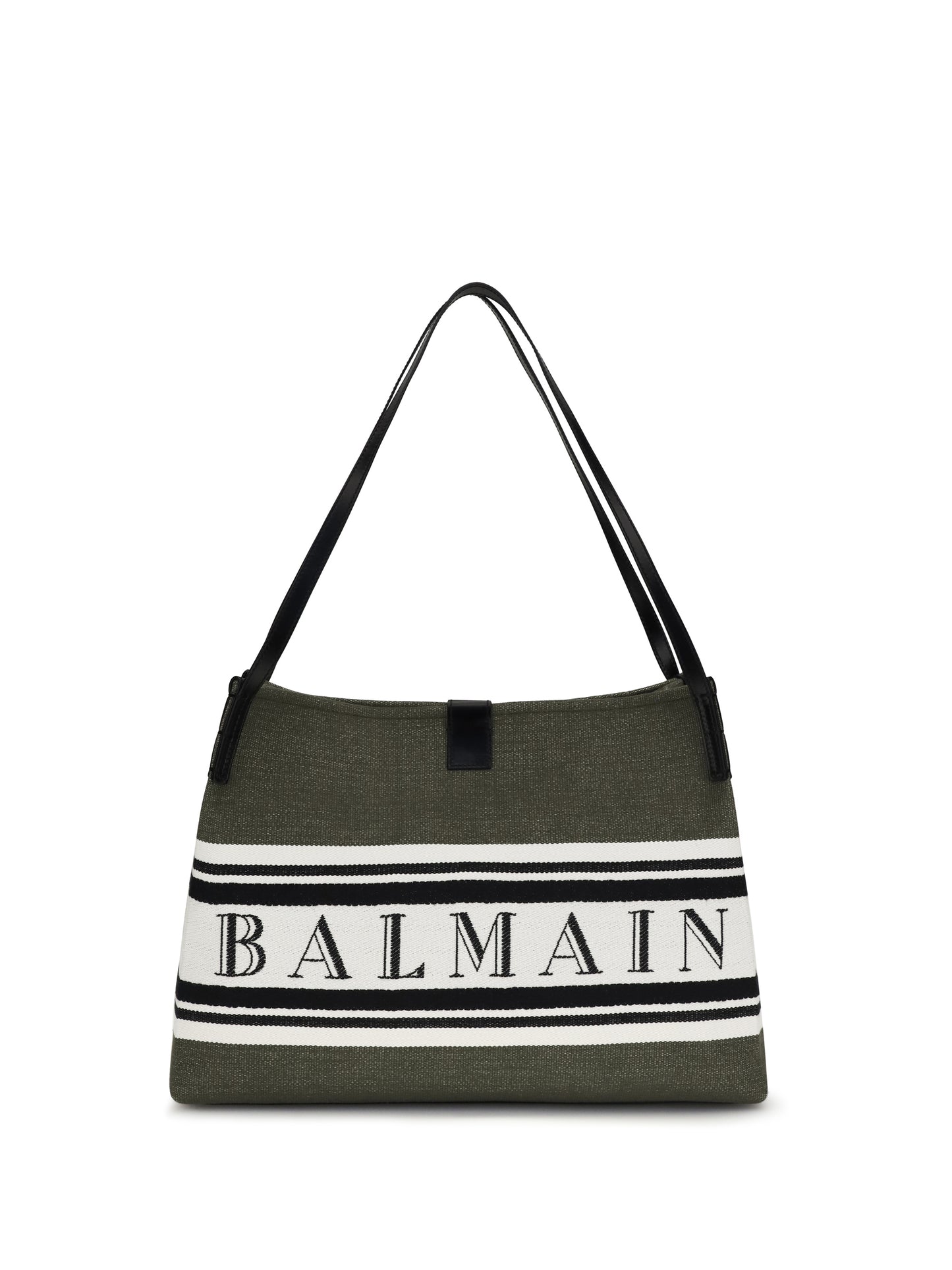 Balmain Women Medium Canvas And Leather Release Tote BALMAIN