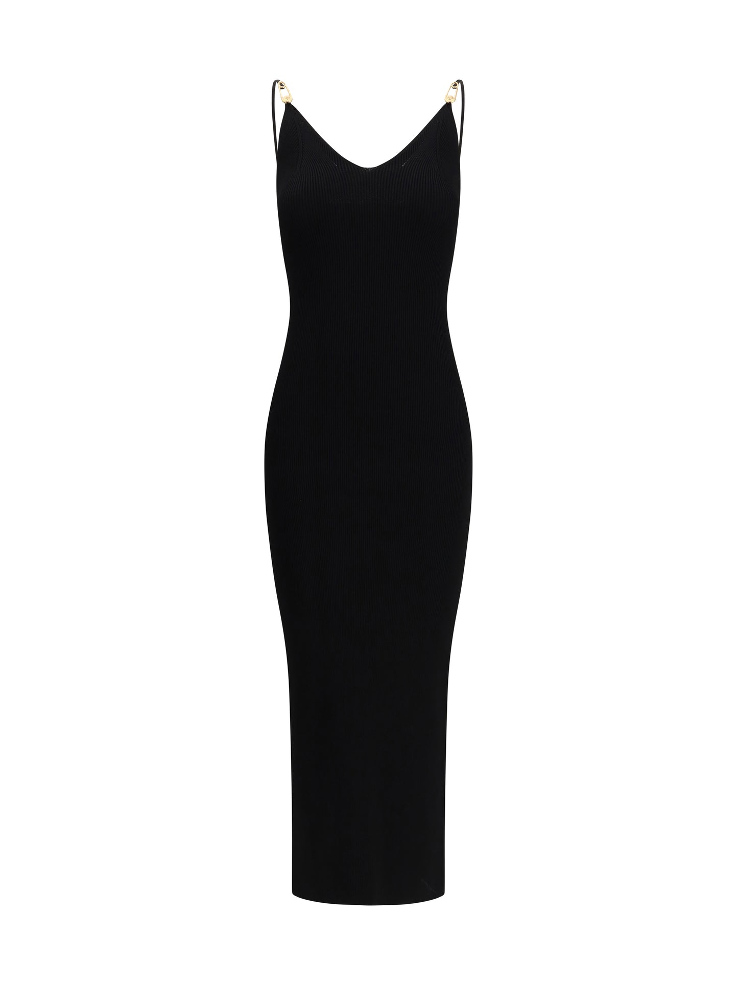 Versace Women Safety Pin Slip Midi Dress VERSACE