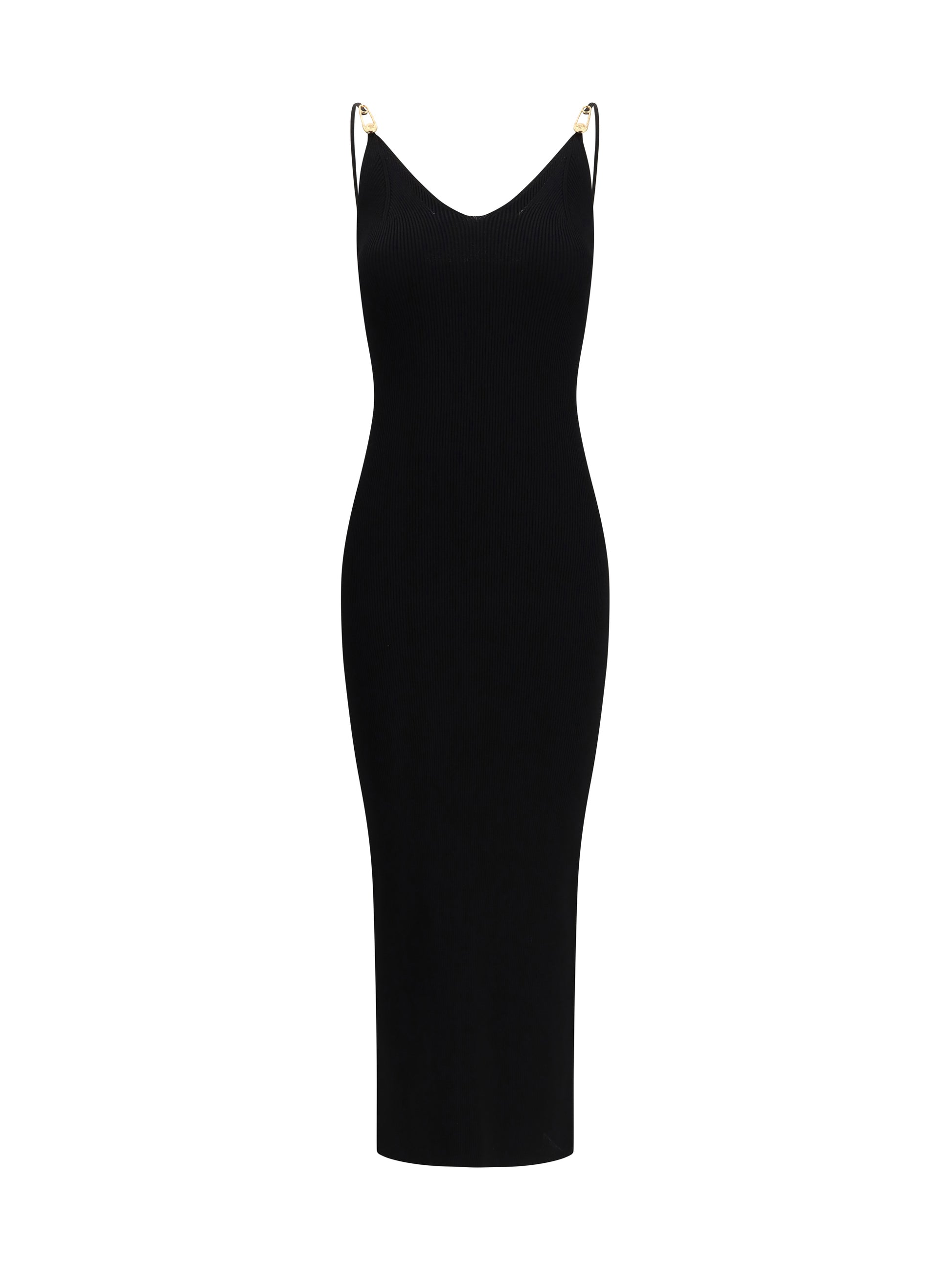 Versace Women Safety Pin Slip Midi Dress VERSACE