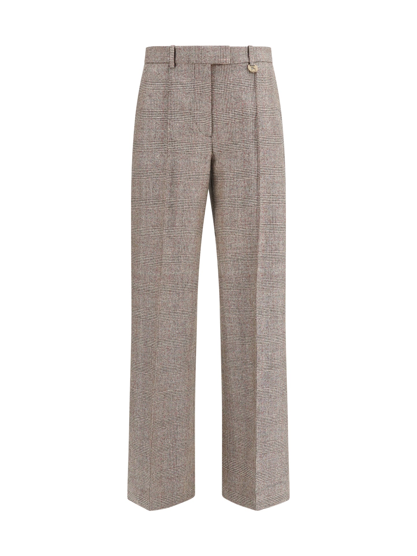 Burberry Women Tailored Linen And Wool-Blend Pants BURBERRY