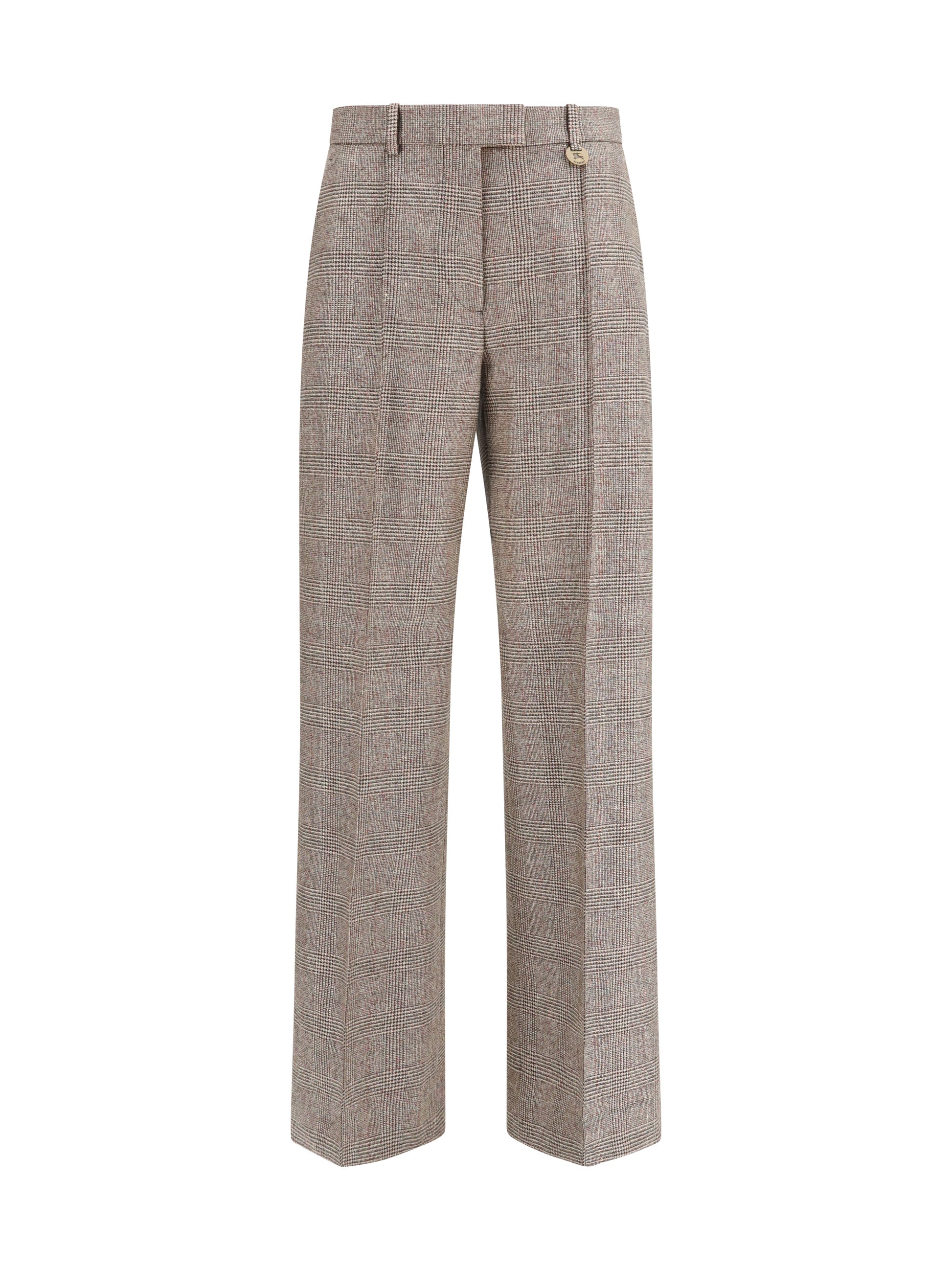 Burberry Women Tailored Linen And Wool-Blend Pants BURBERRY
