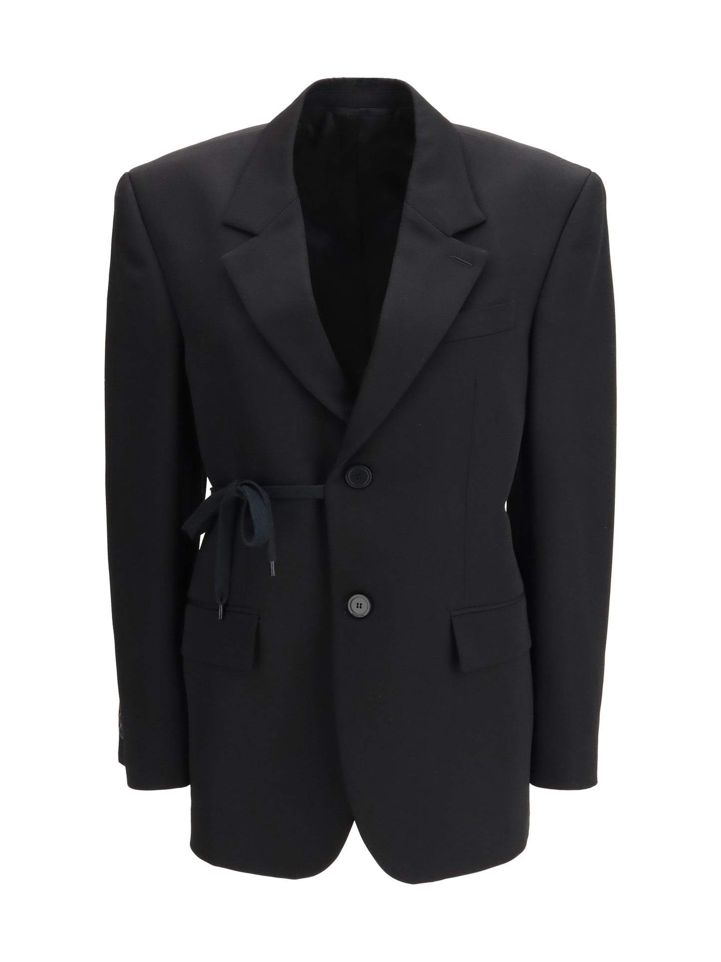 Balenciaga Women Barathea Wool Tailored Jacket BALENCIAGA