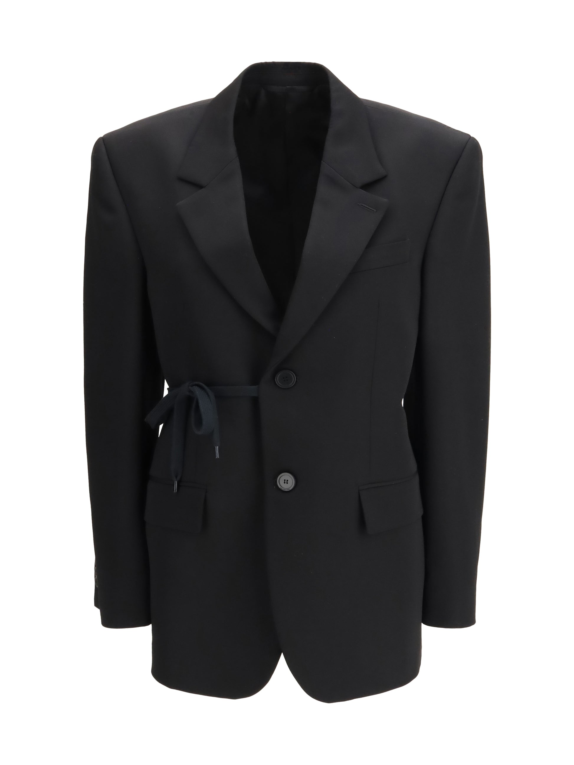 Balenciaga Women Barathea Wool Tailored Jacket BALENCIAGA