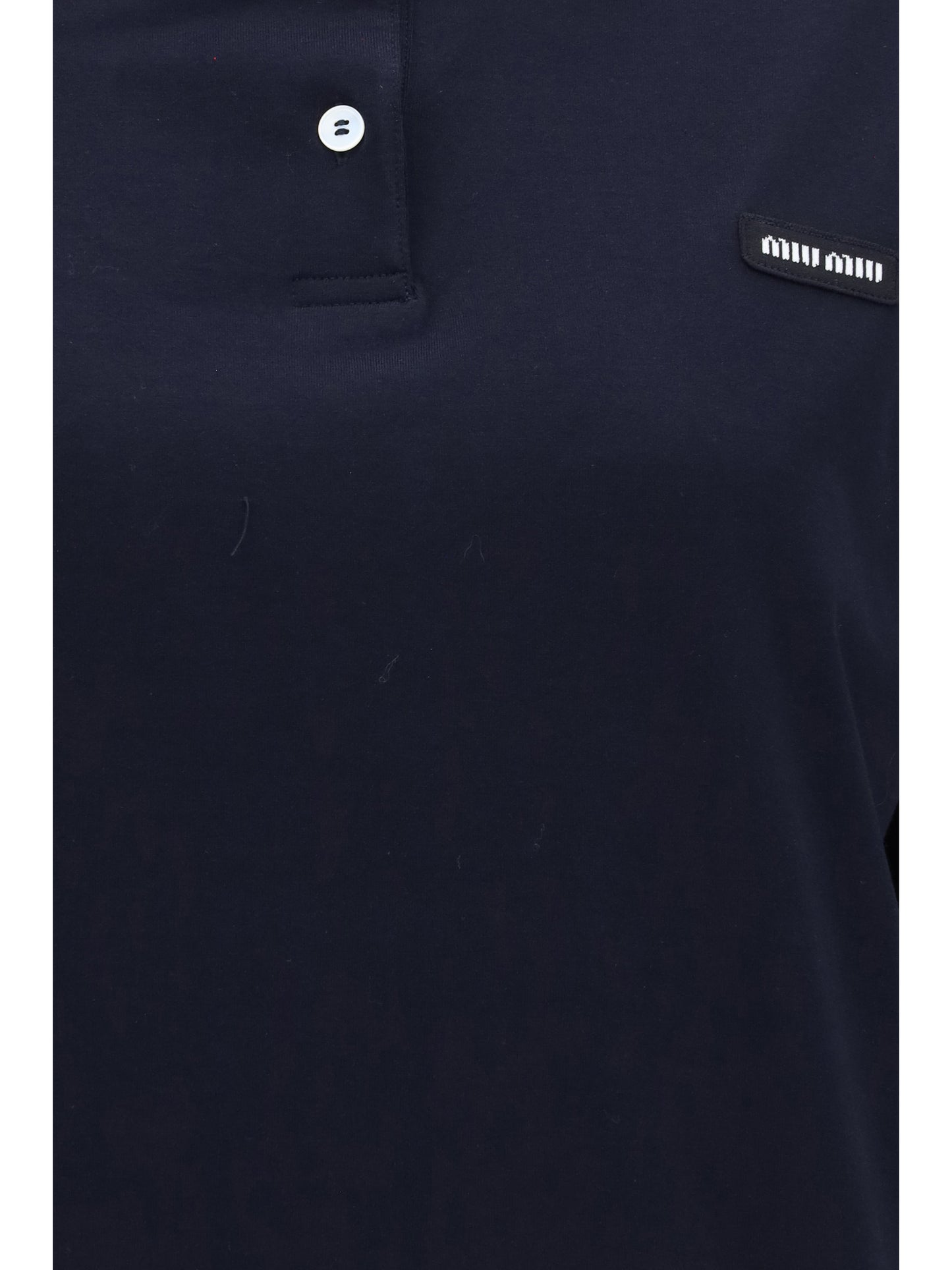 Miu Miu Women Striped Sleeve Polo Sweater MIU MIU