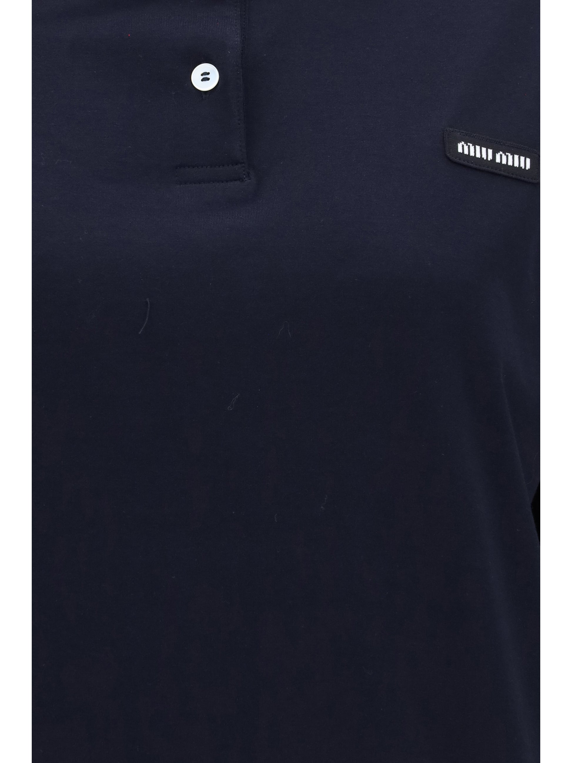Miu Miu Women Striped Sleeve Polo Sweater MIU MIU