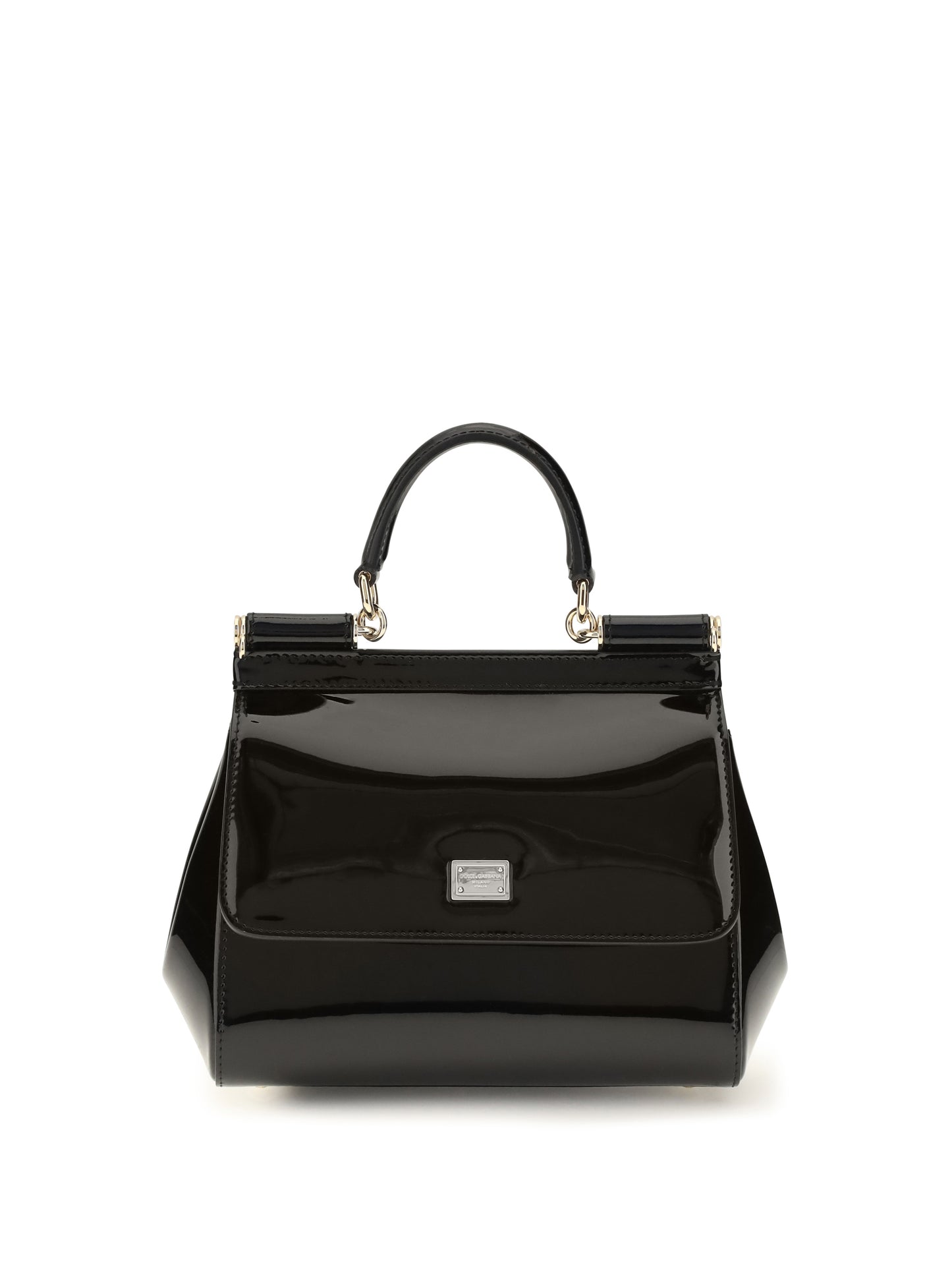 Dolce & Gabbana Women Small Sicily Patent Leather Handbag DOLCE & GABBANA