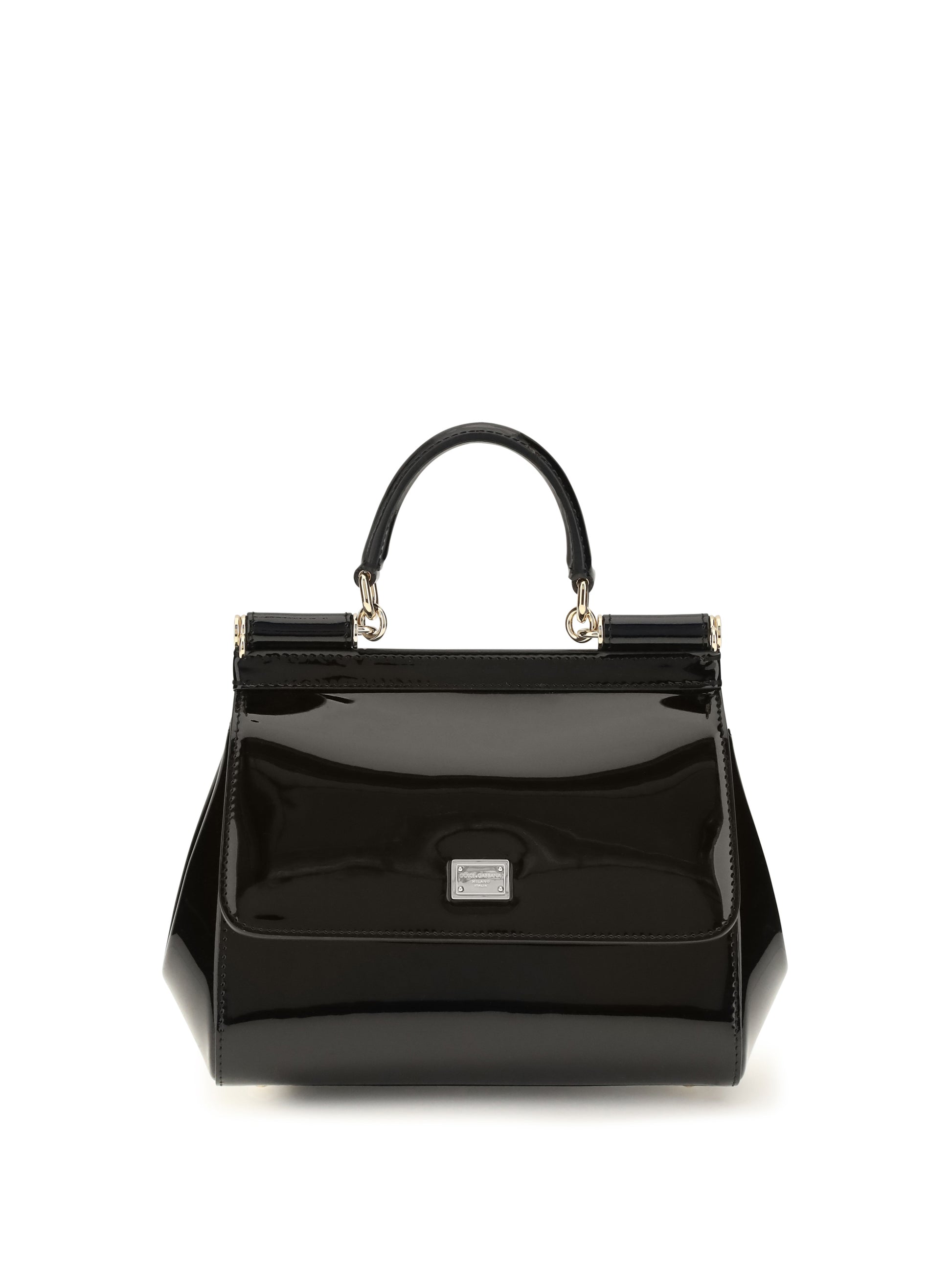 Dolce & Gabbana Women Small Sicily Patent Leather Handbag DOLCE & GABBANA