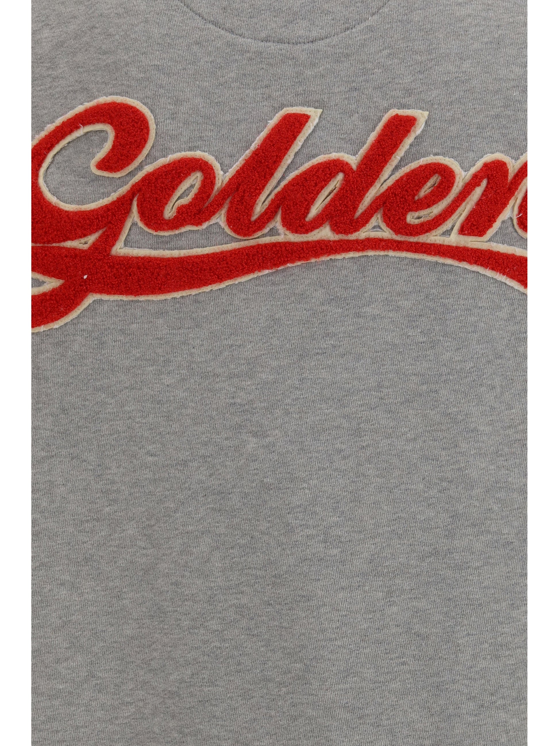 Golden Goose Men Oversized Crewneck Sweater With Lettering On The Back GOLDEN GOOSE