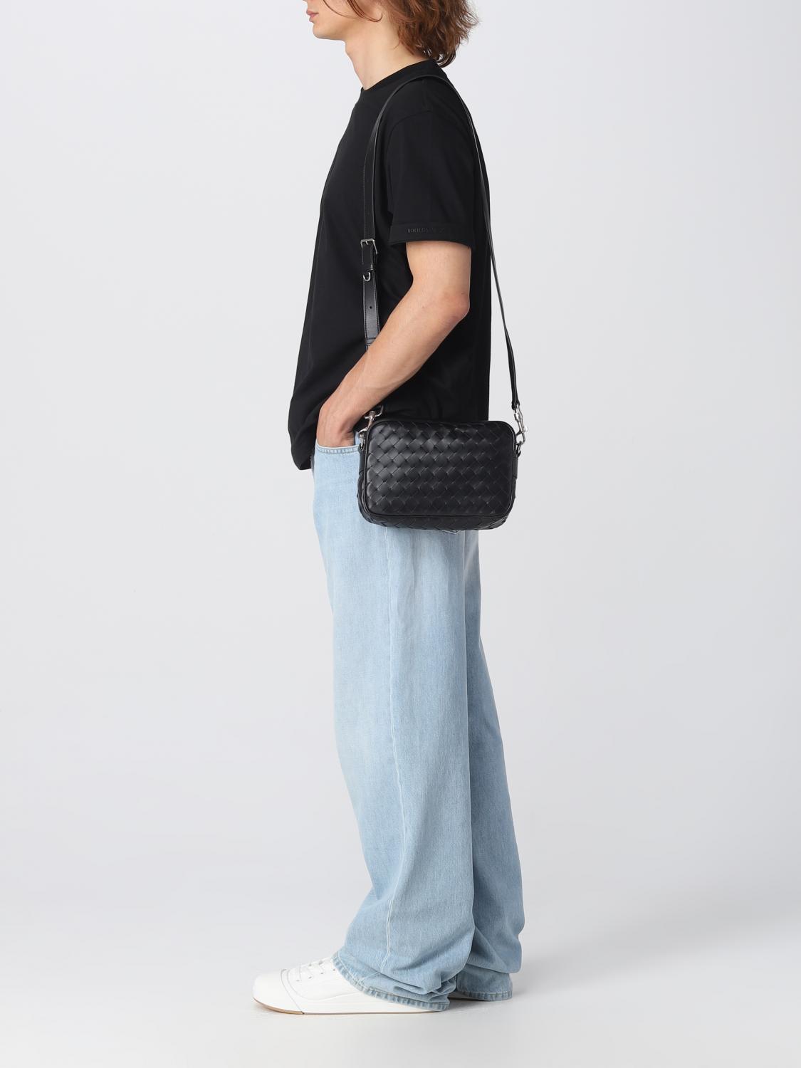 Bottega Veneta Shoulder Bag Men Black BOTTEGA VENETA