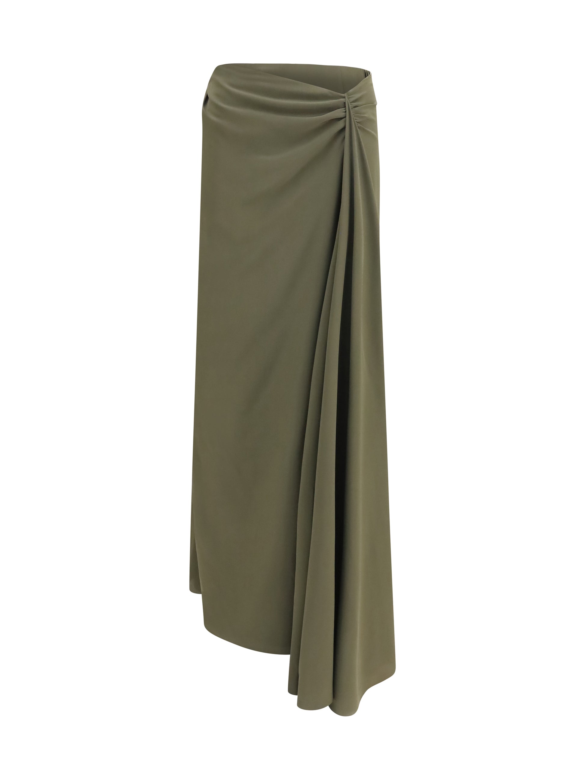 Alexander Mcqueen Women Draped Long Skirt ALEXANDER MCQUEEN