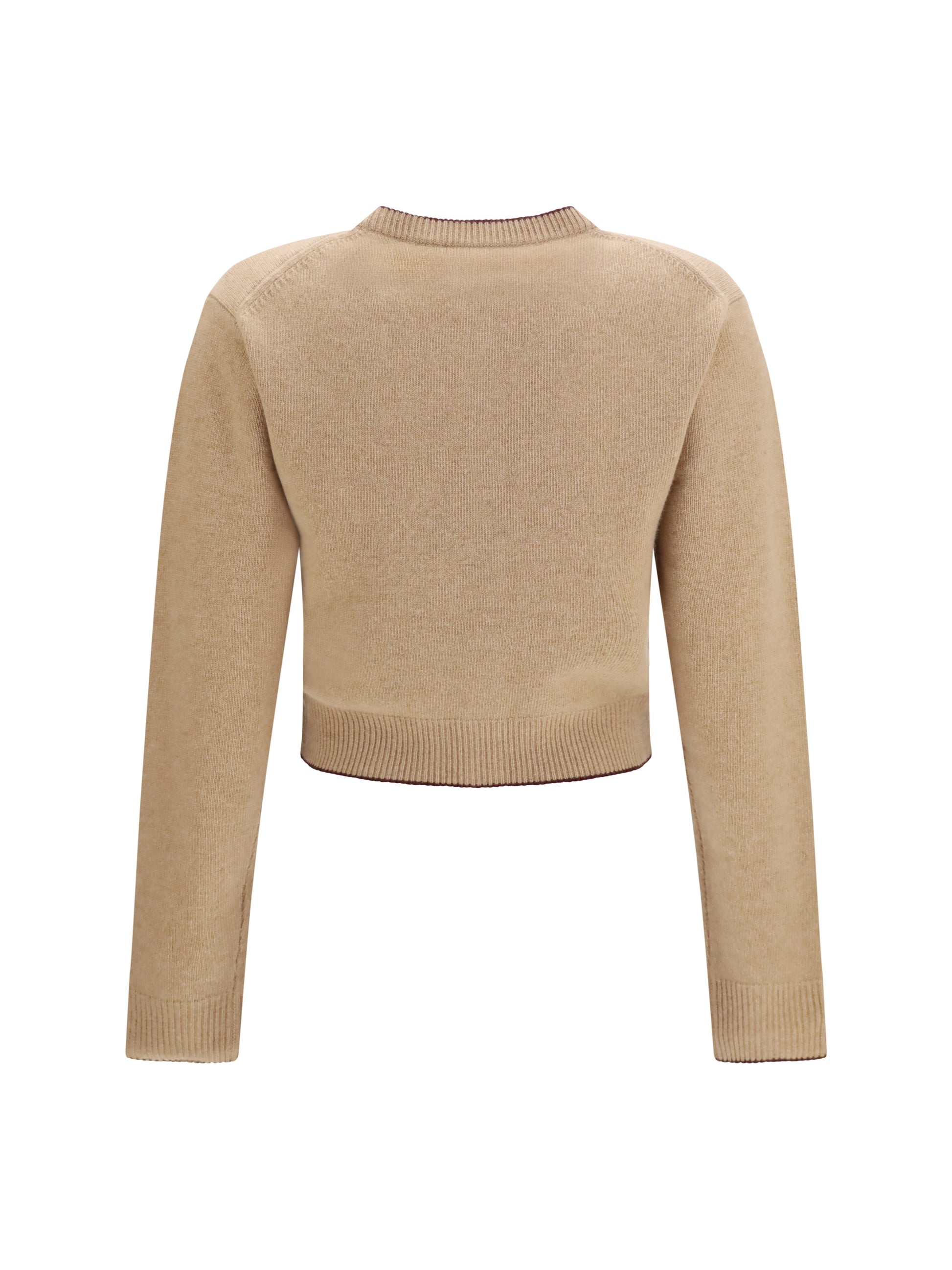 Chloé Women Fitted Logo Cardigan In Wool And Cashmere CHLOE