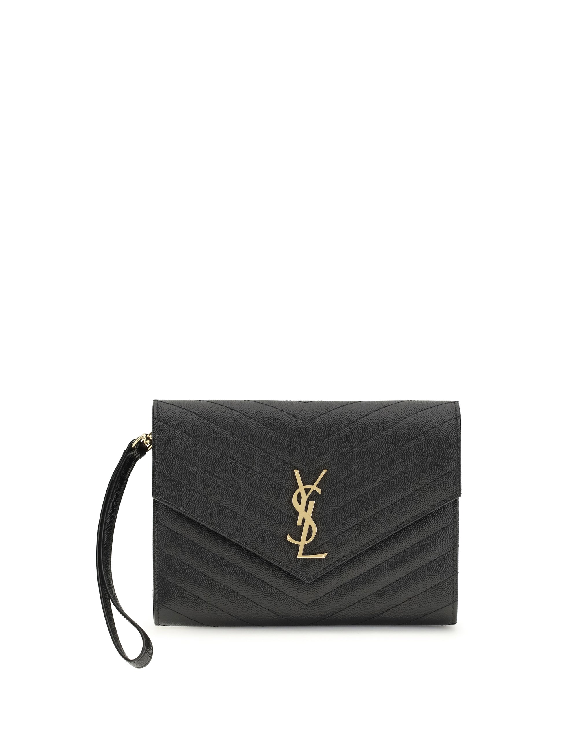 Saint Laurent Women Leather Clutch SAINT LAURENT