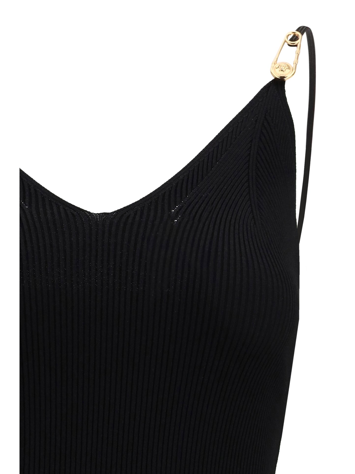 Versace Women Safety Pin Slip Midi Dress VERSACE