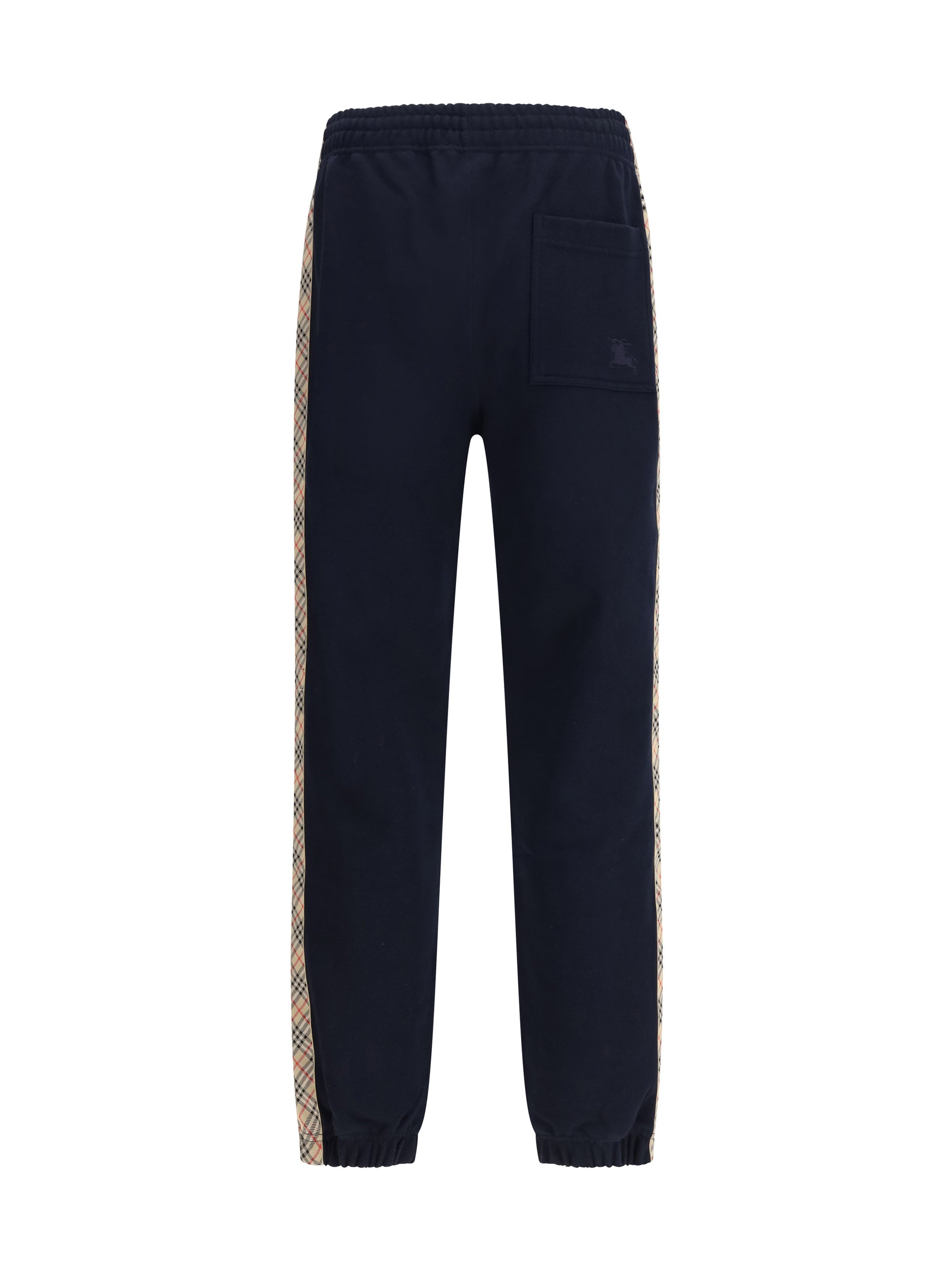 Burberry Men Jogging Pants Feature Signature Burberry Check Tape Along The Sides BURBERRY