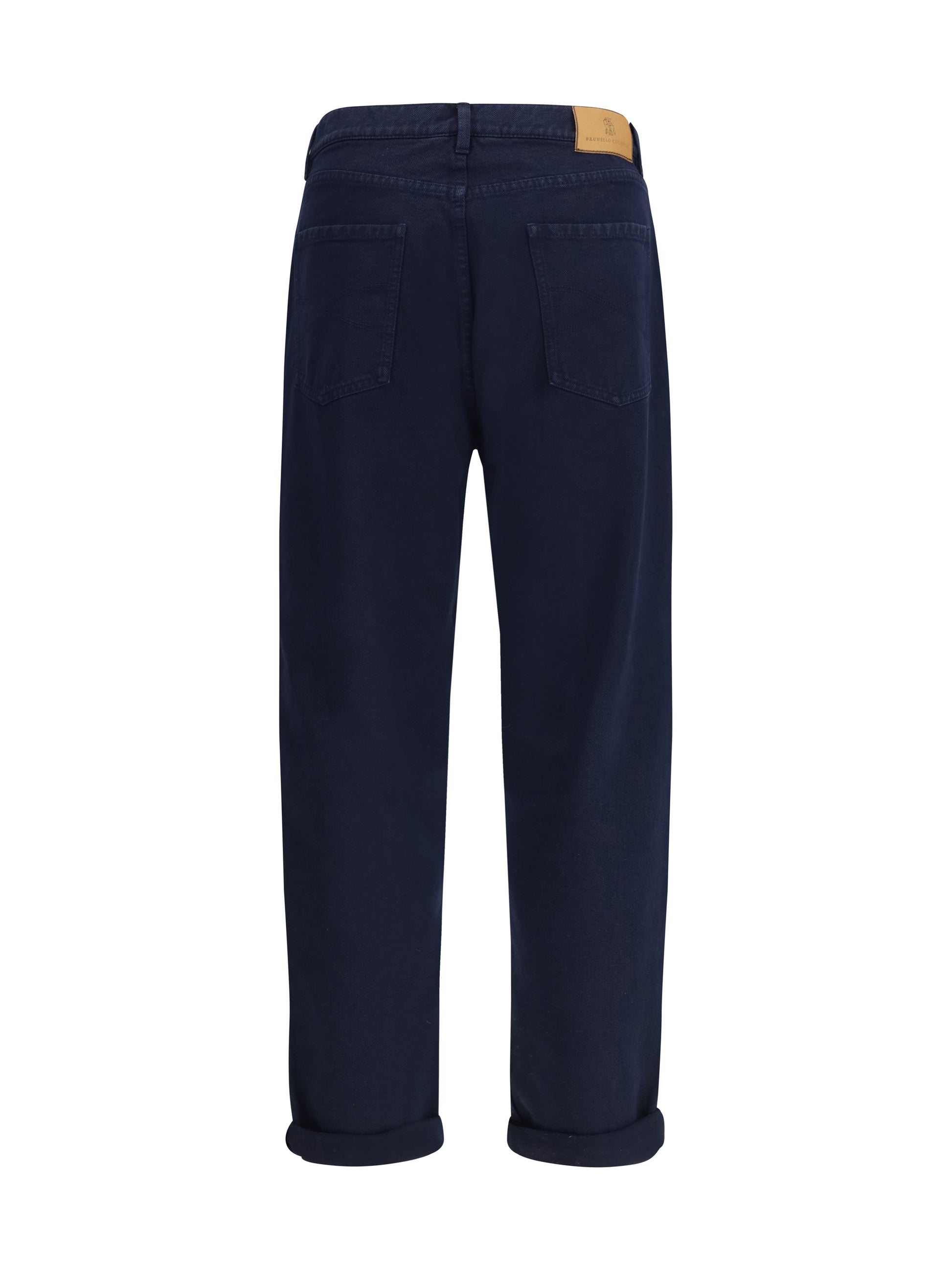 Brunello Cucinelli Men Garment-Dyed Denim Pants BRUNELLO CUCINELLI