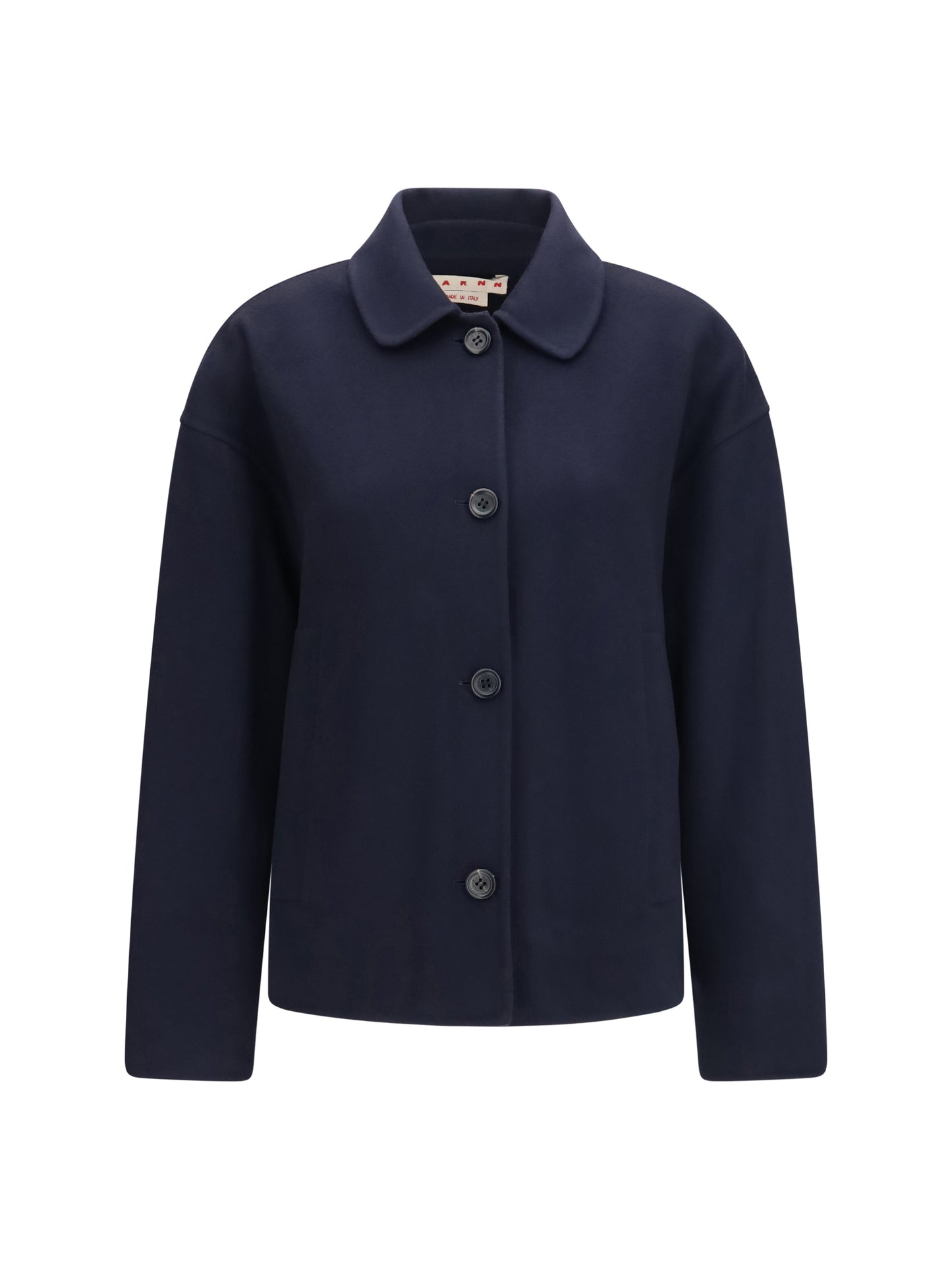 Marni Women Wool Jacket With Logo Embroidery MARNI
