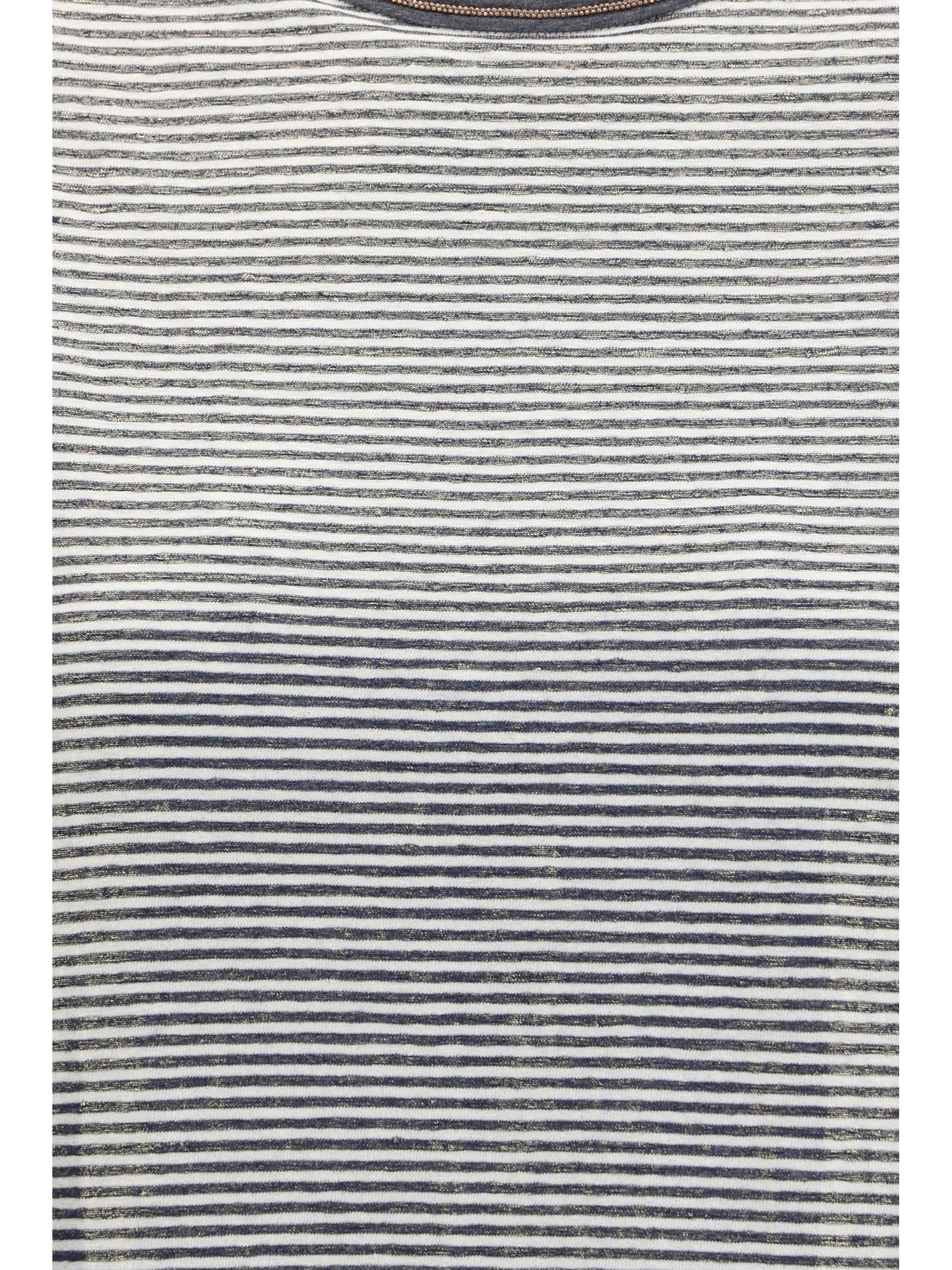 Brunello Cucinelli Women Striped Short-Sleeve Crewneck T-Shirt BRUNELLO CUCINELLI