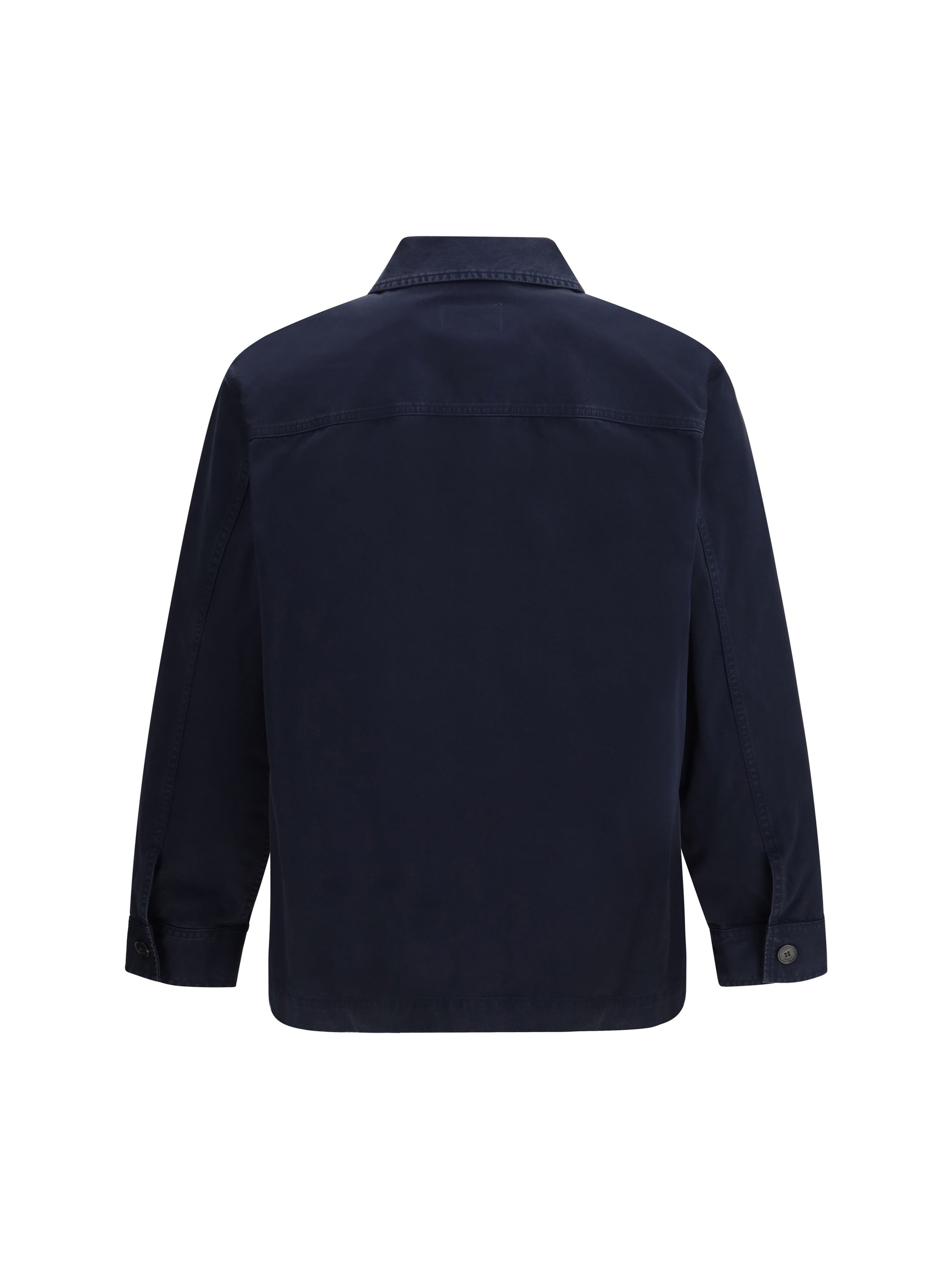 Saint Laurent Men Cassandre Overshirt In Gabardine With Logo SAINT LAURENT