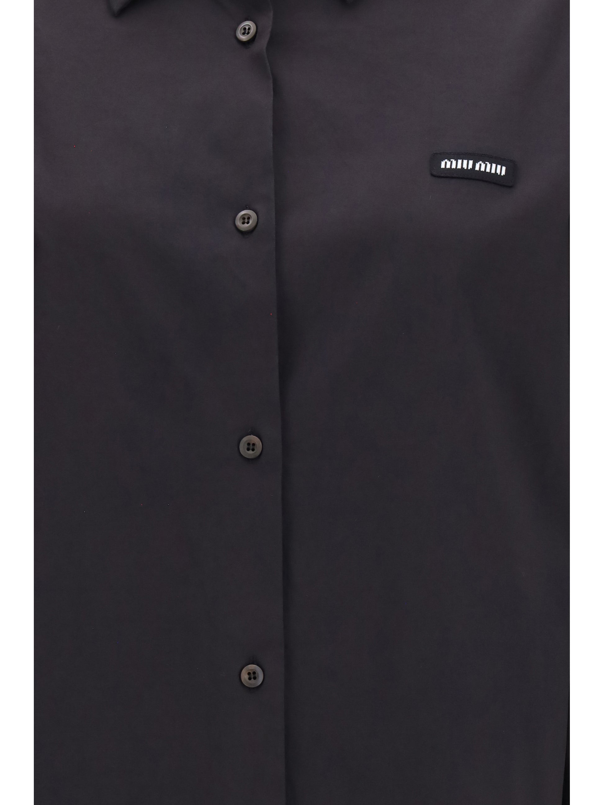 Miu Miu Women Stretch Poplin Shirt MIU MIU