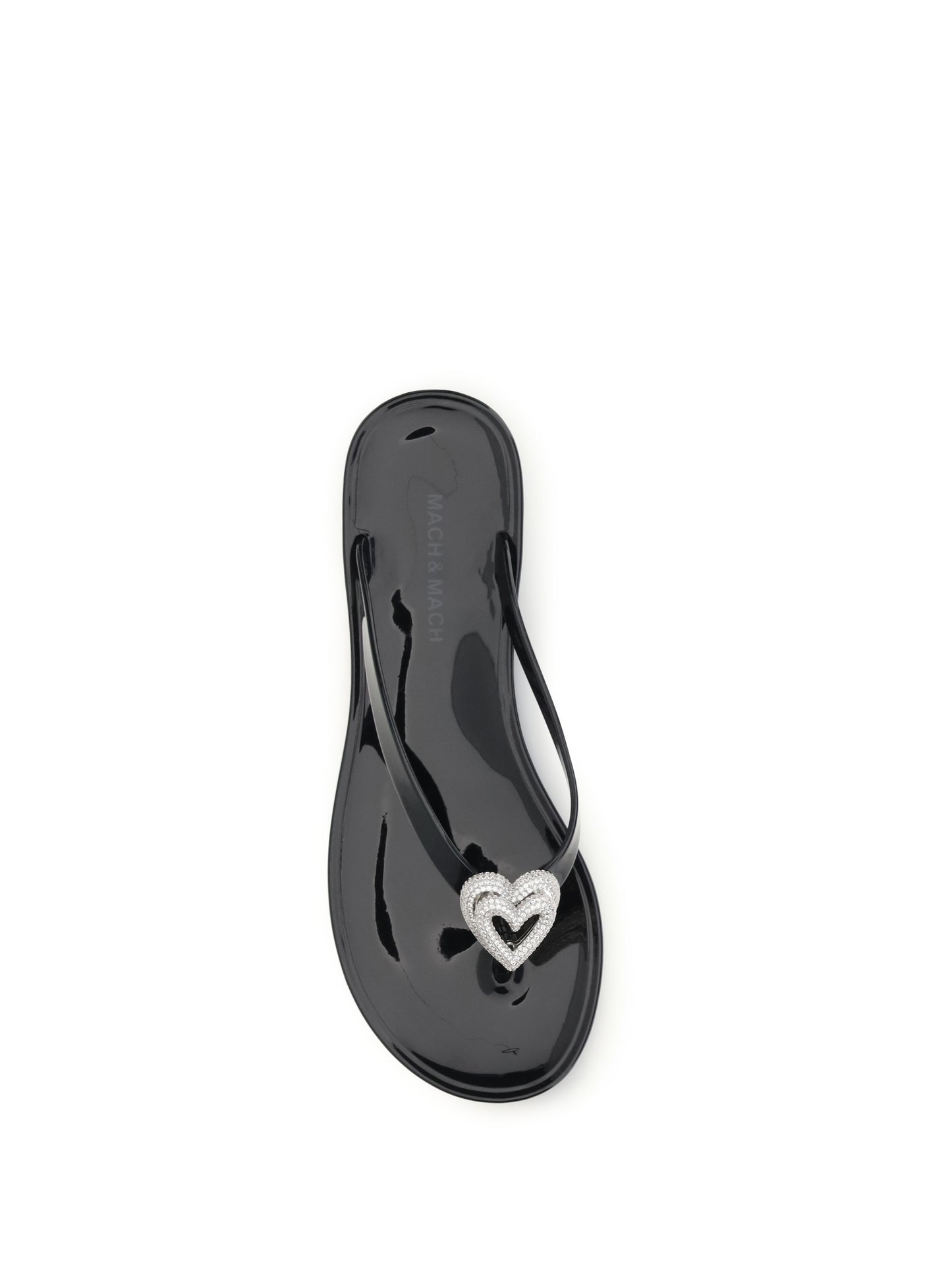 Mach & Mach Women Double Heart Thong Sandals MACH & MACH