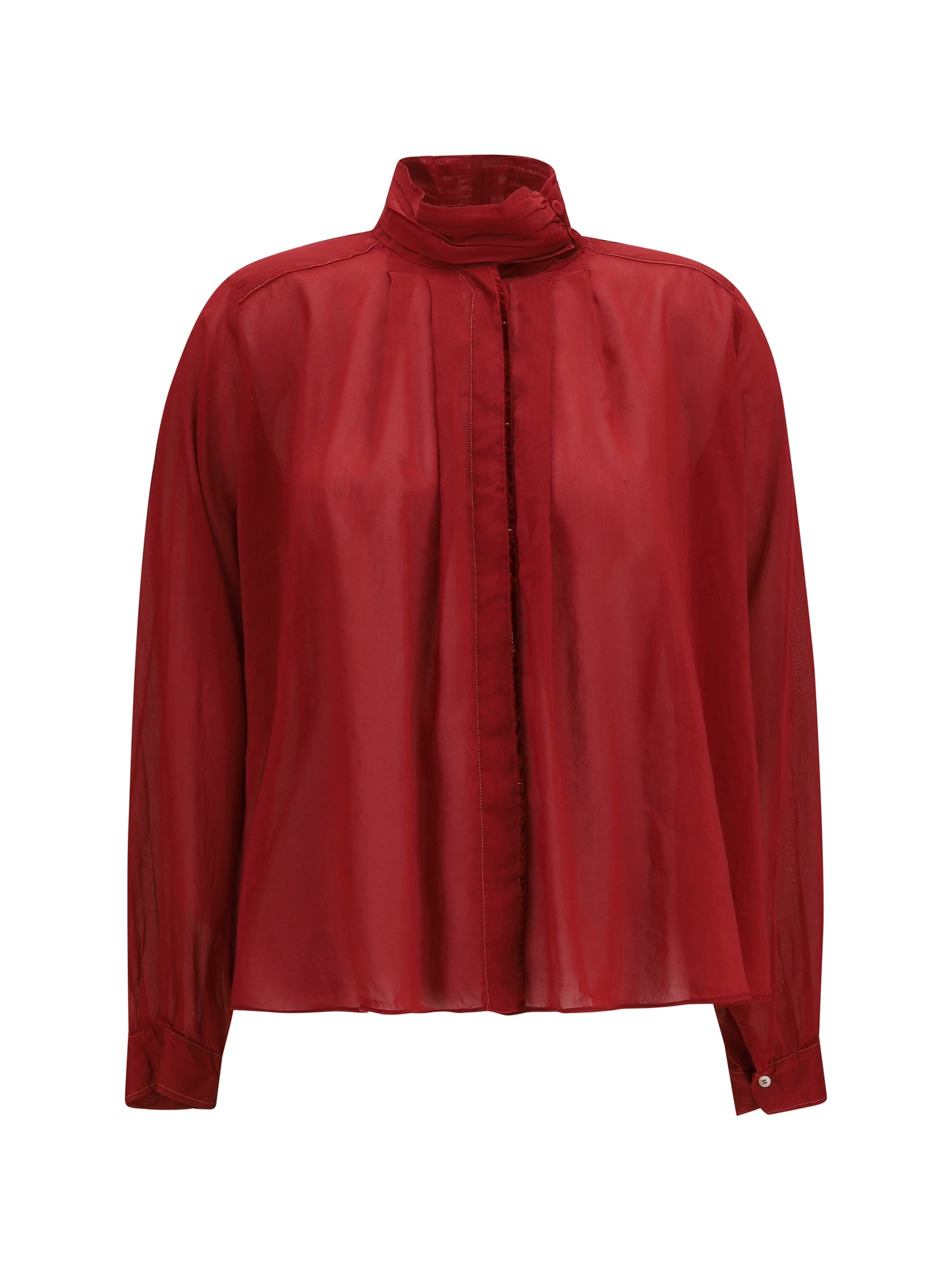 Forte_Forte Women Pleated High-Neck Blouse FORTE FORTE