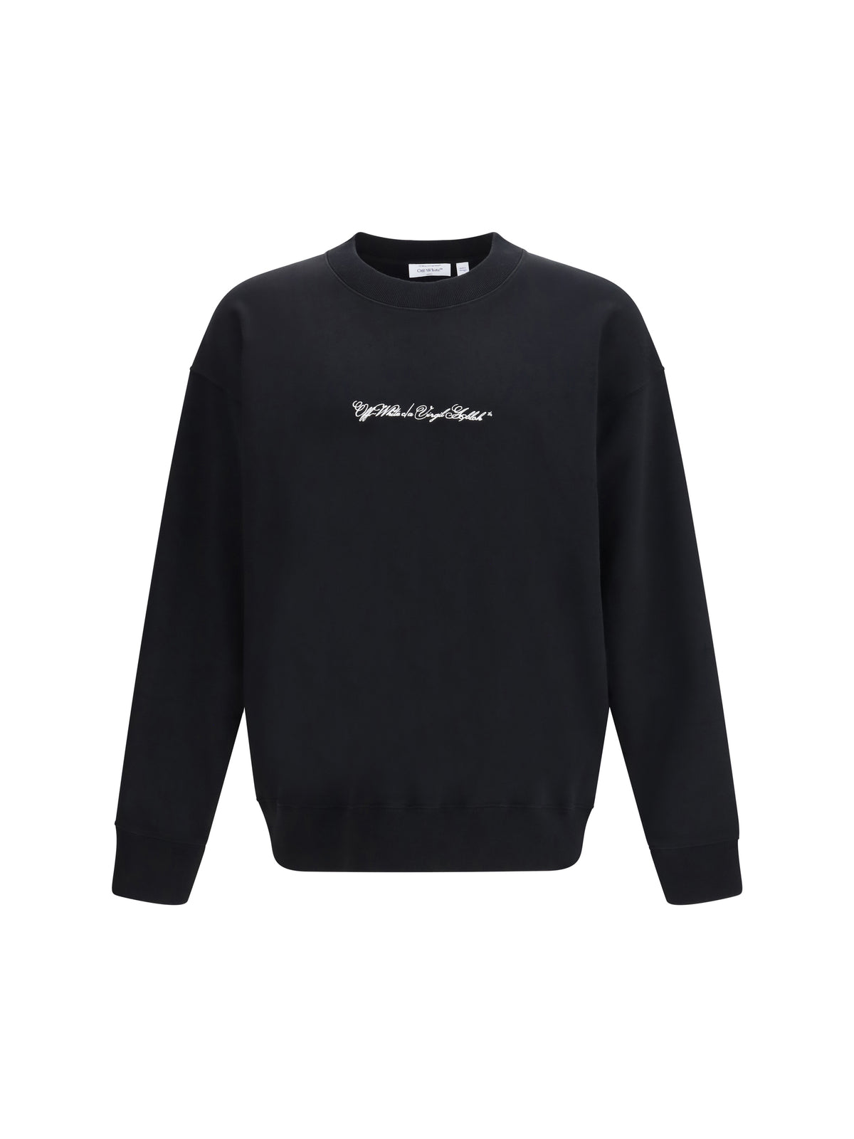 Off-White Men Script Arrow Crewneck Sweatshirt