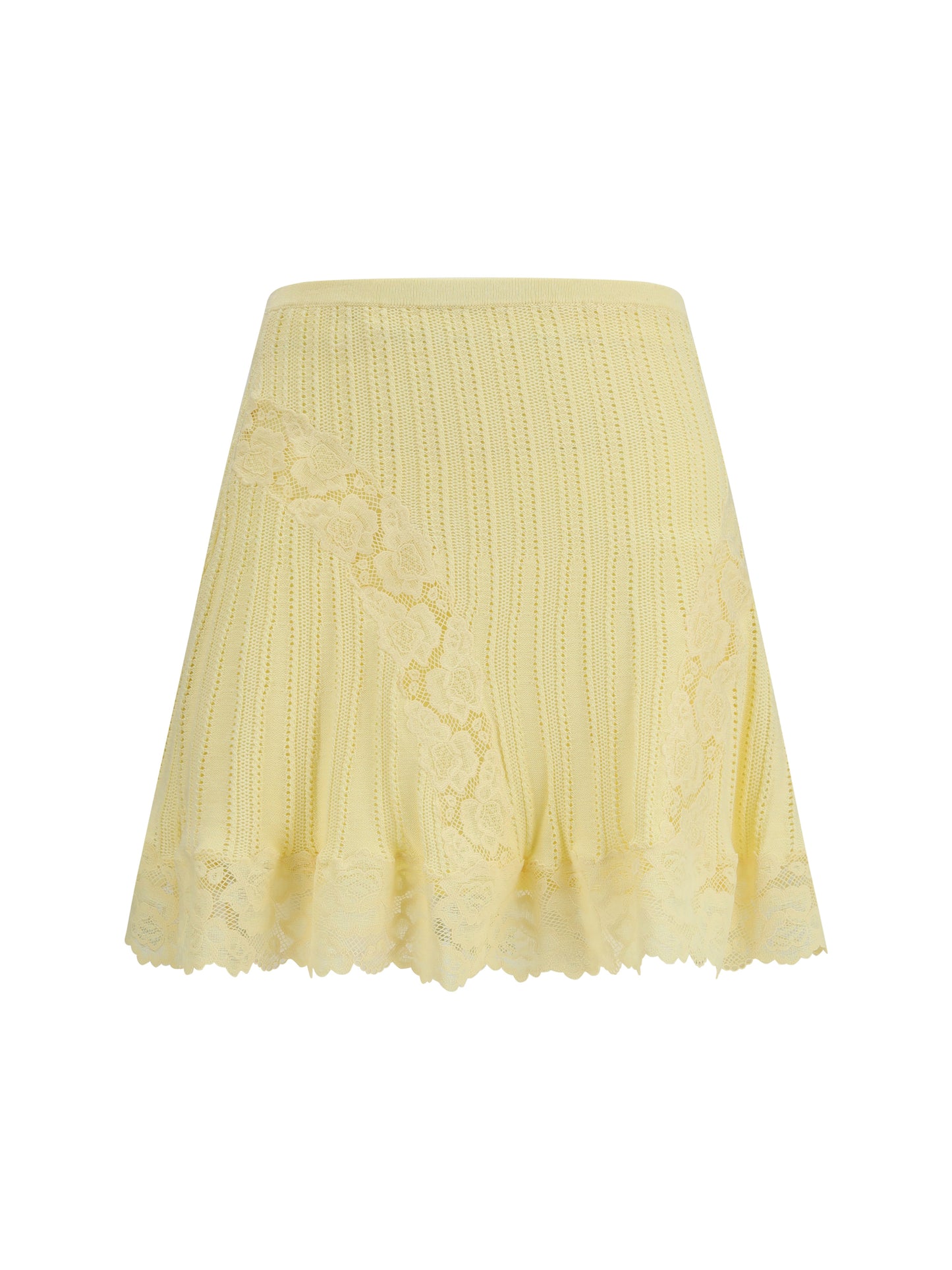 Self-Portrait Women Pointelle Knit Mini Skirt SELF-PORTRAIT