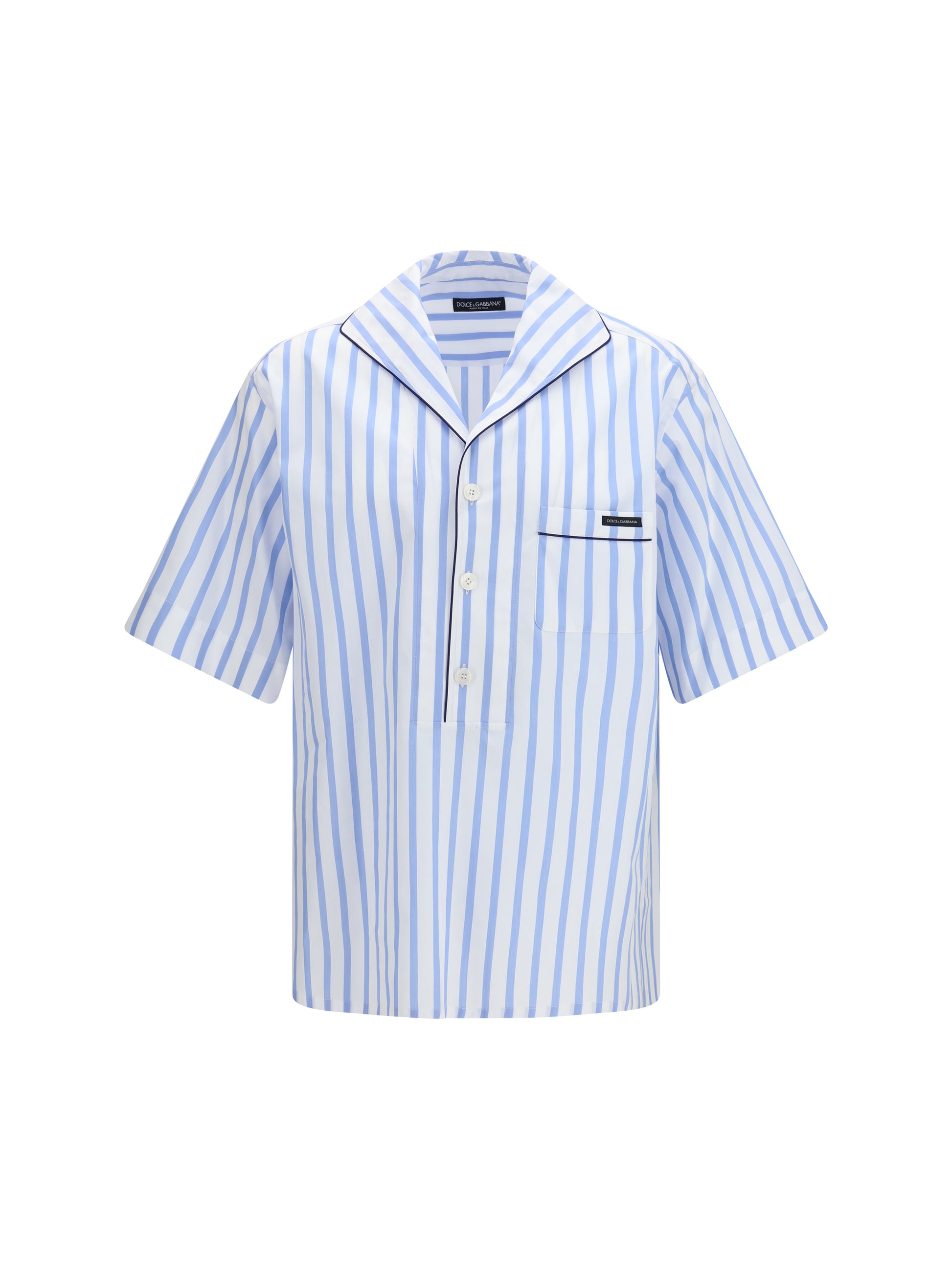 Dolce & Gabbana Men Short-Sleeve Striped Shirt DOLCE & GABBANA
