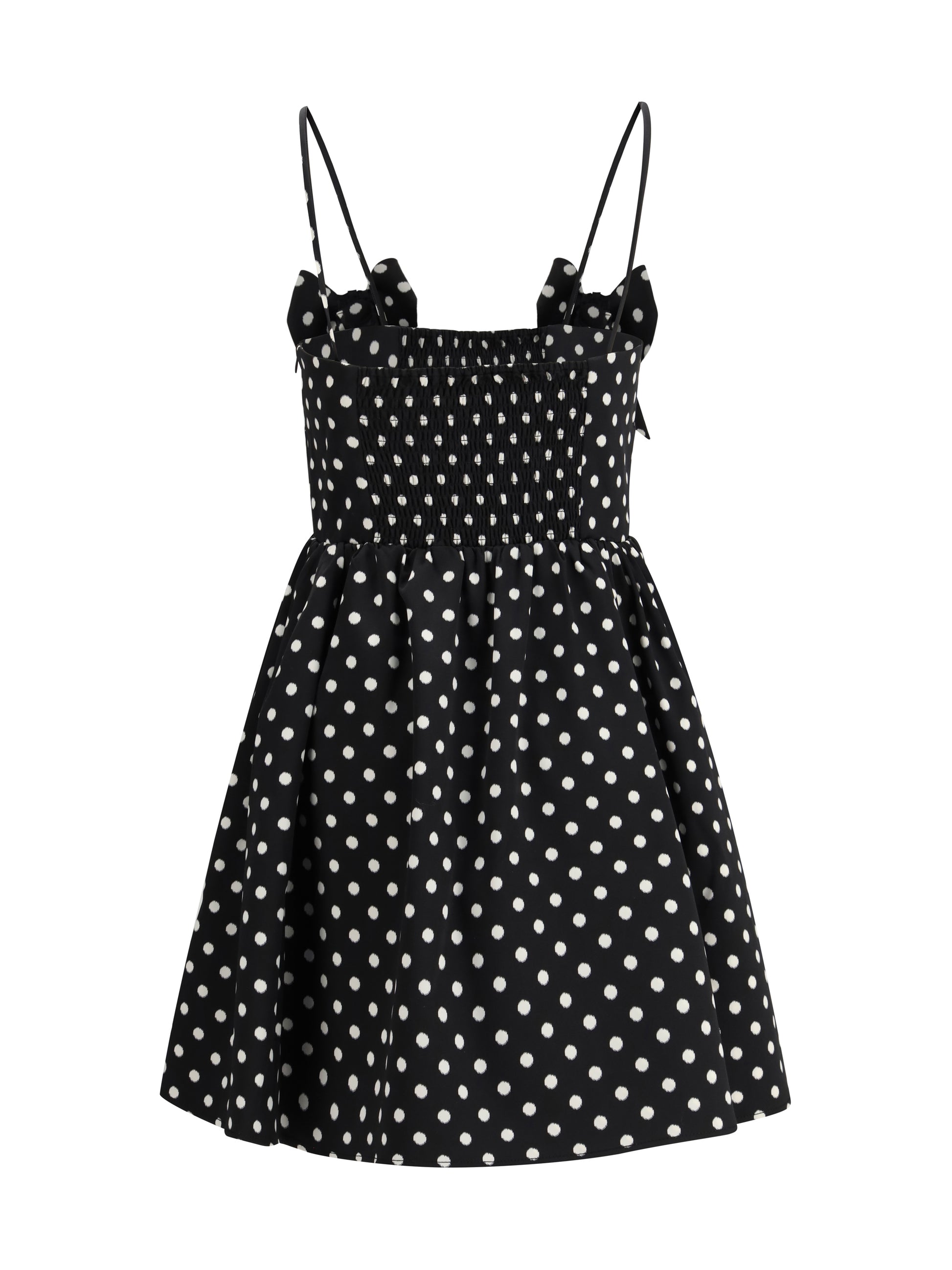 Ganni Women Polka-Dot Satin Mini Dress GANNI
