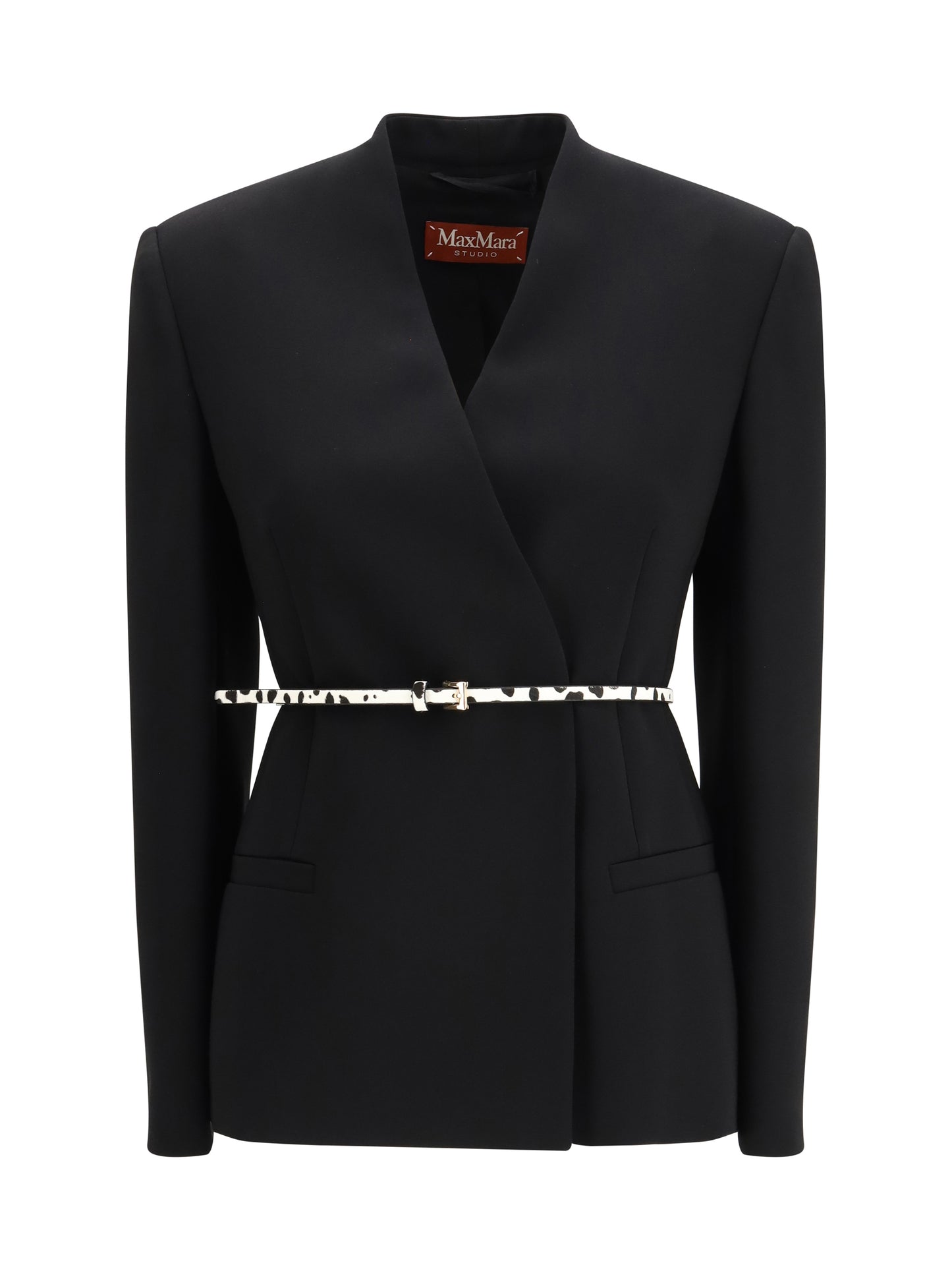 Max Mara Studio Women Double-Breasted Cady Jacket MAX MARA STUDIO